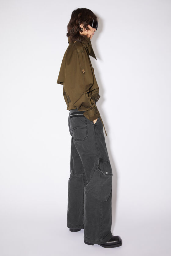 Acne Studios - カーゴトラウザーズ - ウォッシュドブラック