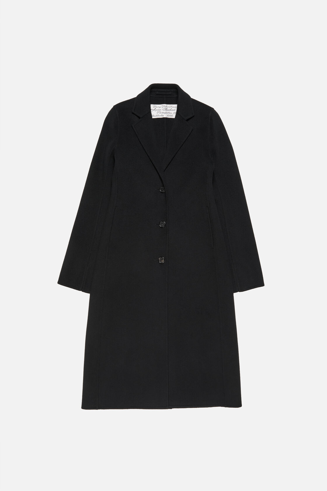 Tailored wool coat, Black, 2000x