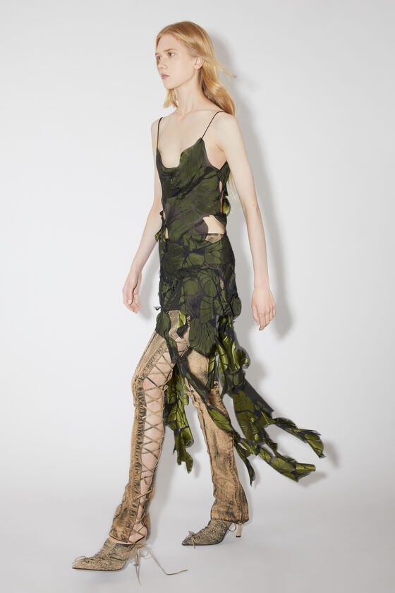 - Patchwork Black/green strap - Acne Studios dress