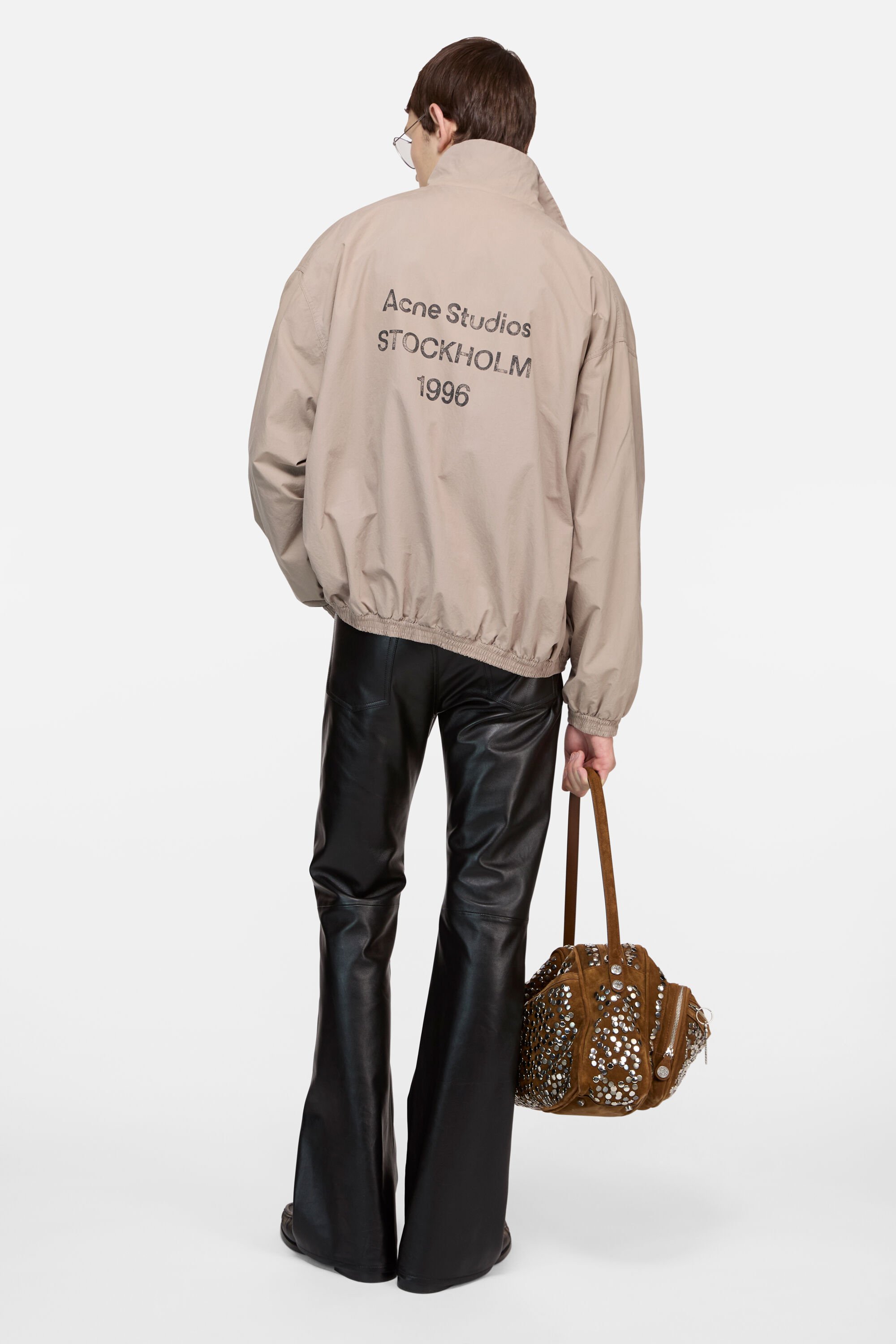 Acne Studios - Logo zipper jacket - Mushroom beige