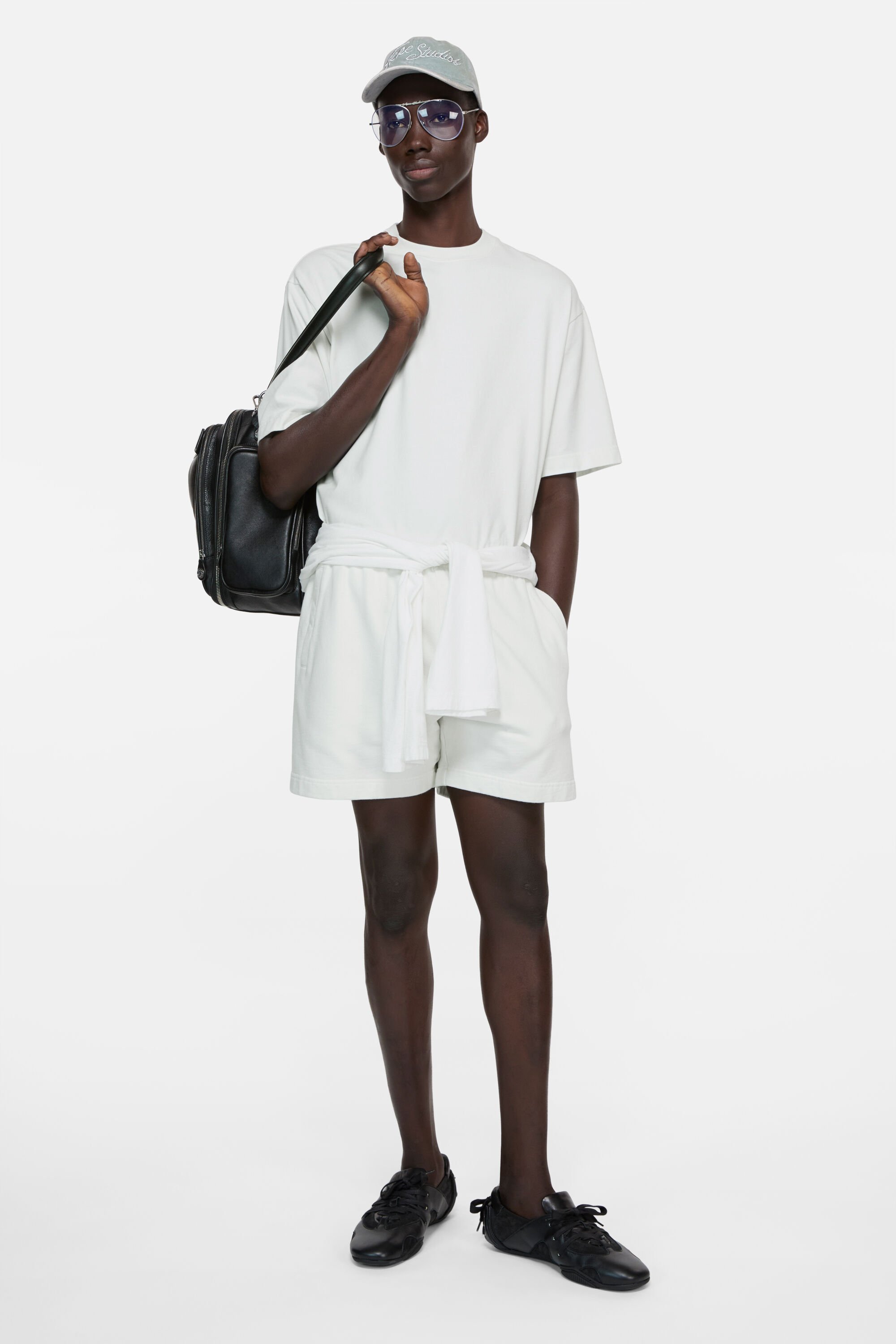 Acne Studios - ラバーロゴTシャツ - アイスホワイト