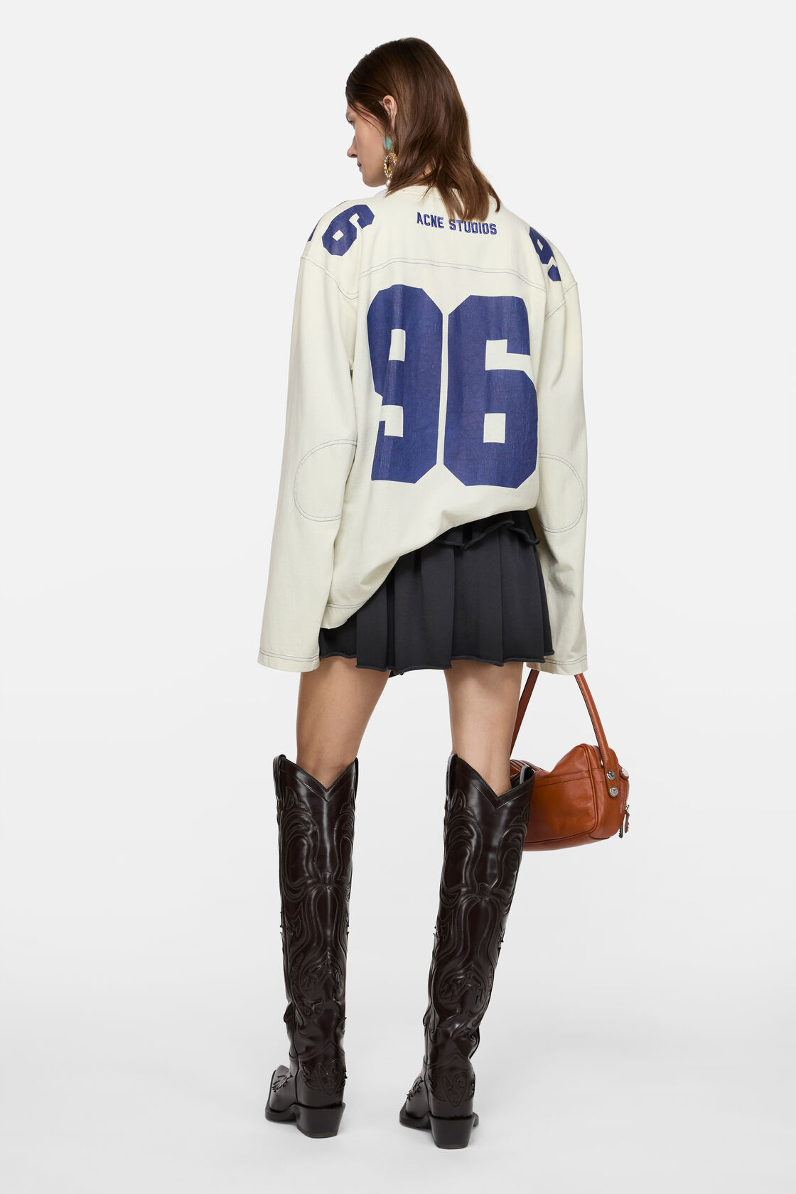 Fleece mini skirt, Faded blue, 2000x