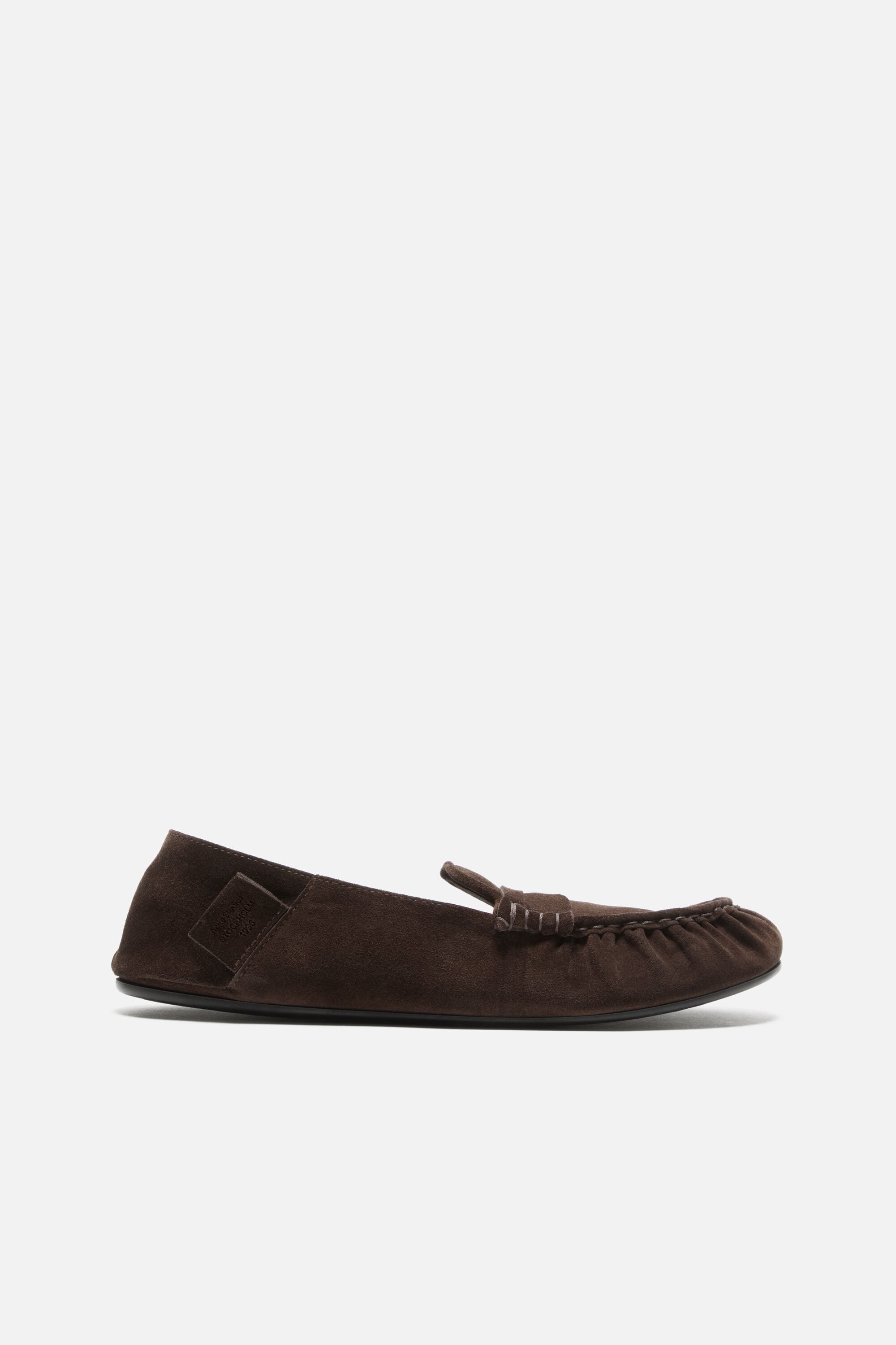 Acne Studios - Suede saddle loafers - Brown