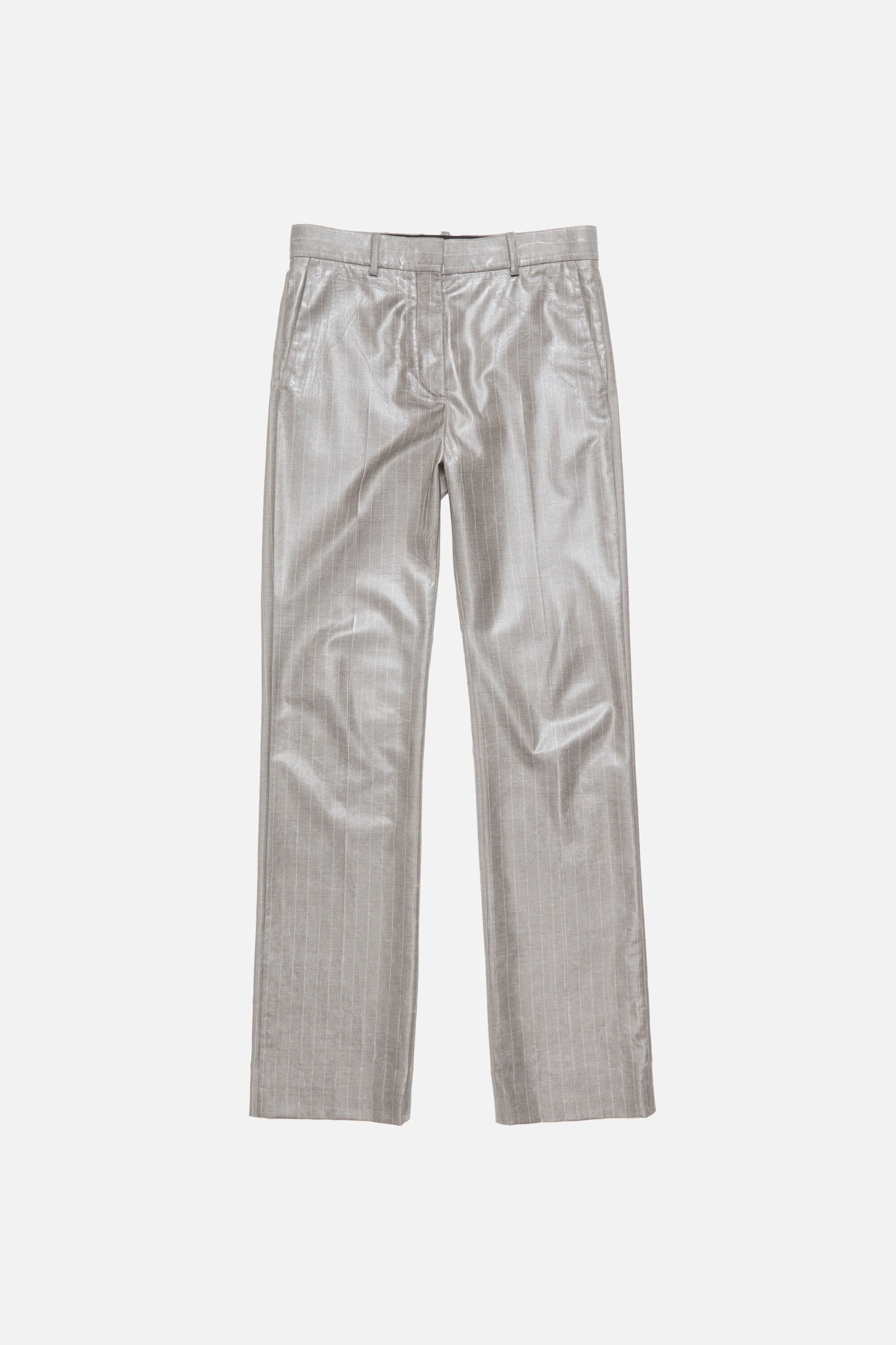 Acne Studios - コーティングピンストライプトラウザーズ - ウォームグレー