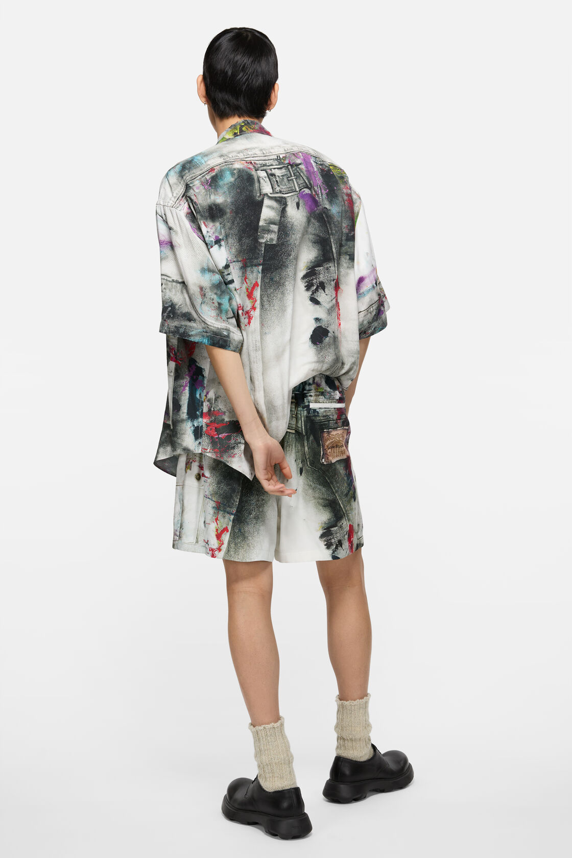 Shorts printed, White Multicolor, 2000x