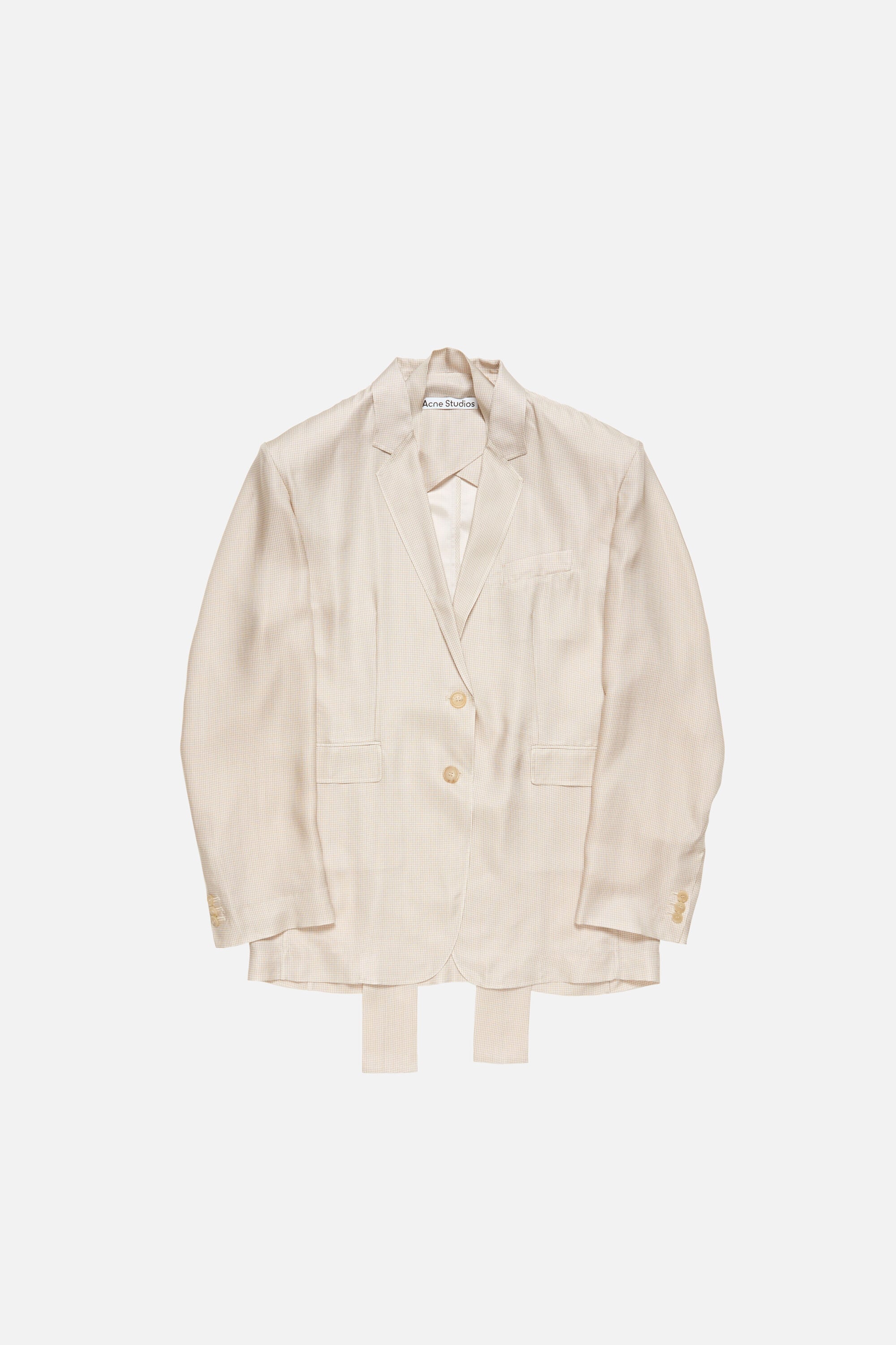 Acne Studios - Single-breasted suit jacket - Beige Multi
