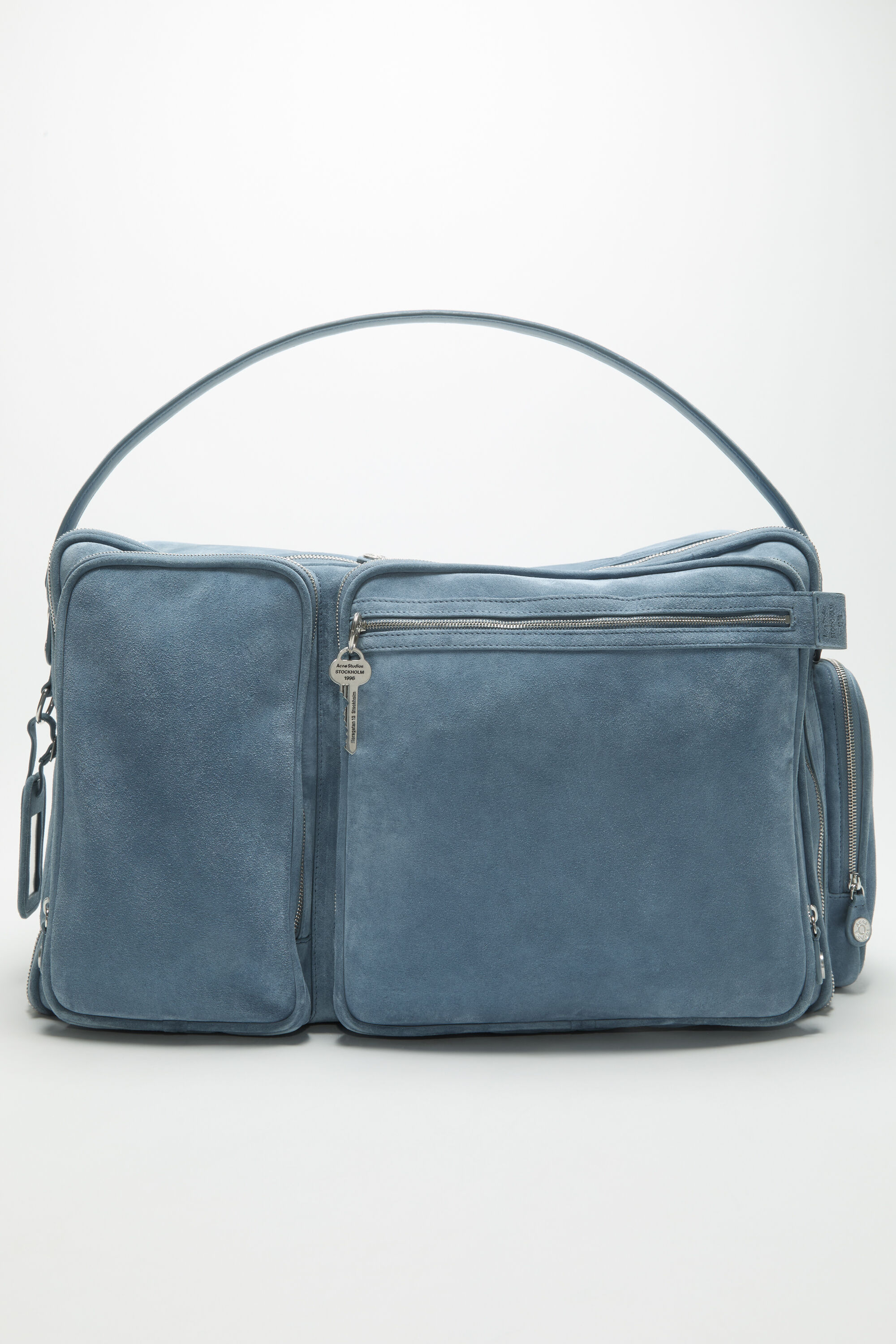 Acne Studios - Camero Hotel Suede Shoulder Bag - Denim Blue
