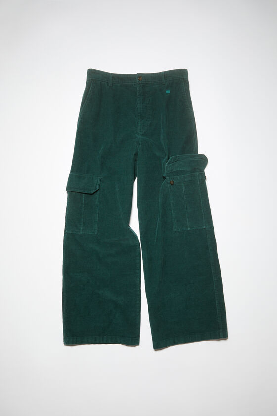 Acne Studios - Corduroy cargo trousers - Night green