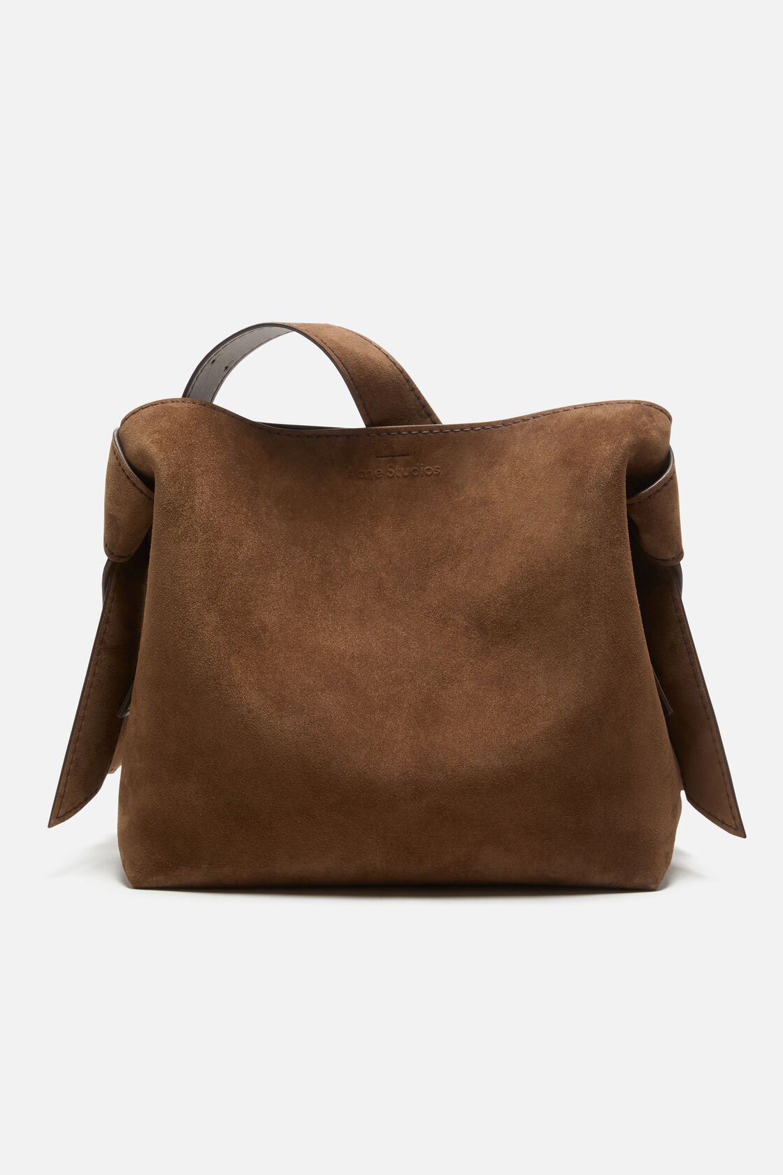 Musubi suede midi bag, Cognac brown, 2000x