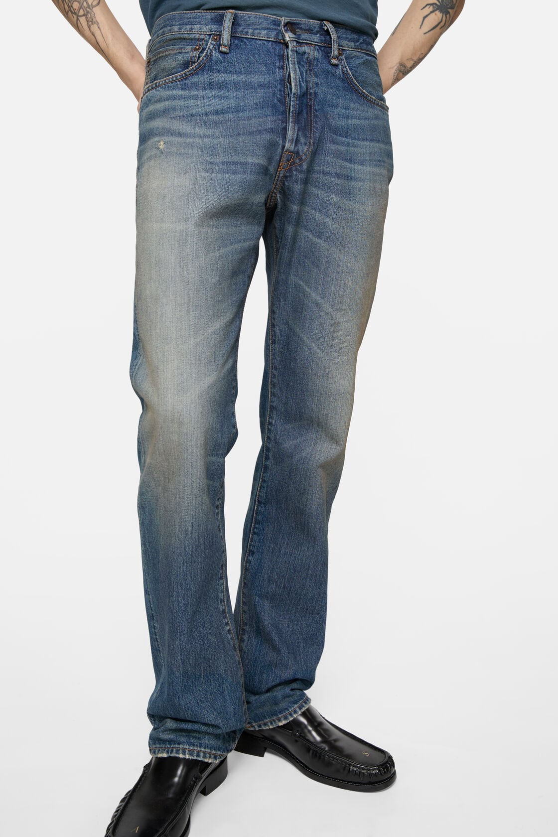 Regular fit jeans - 1996M, Mid Blue, 2000x