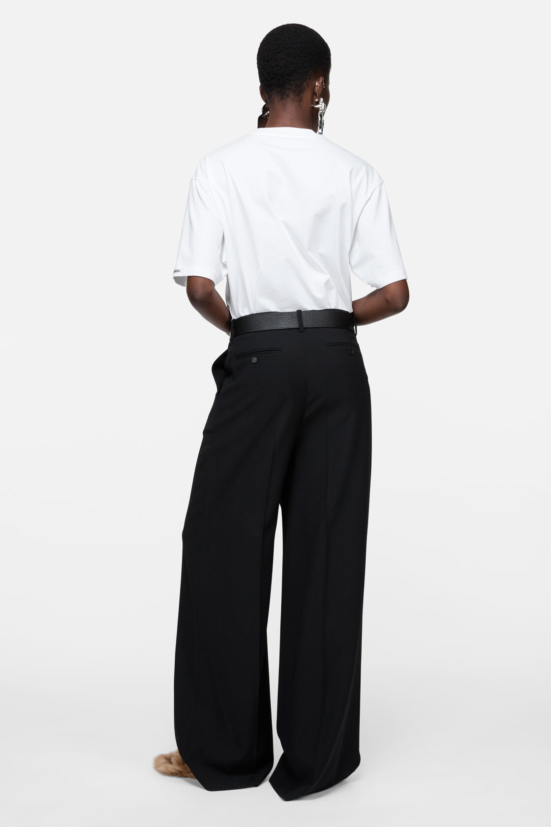 Satin logo t-shirt - relaxed, Optic White, 2000x