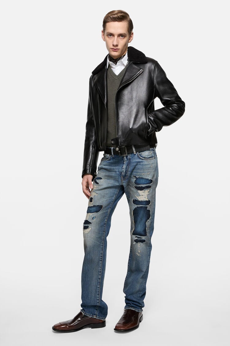 Acne Studios 1996M Blue Map, Mid Blue
