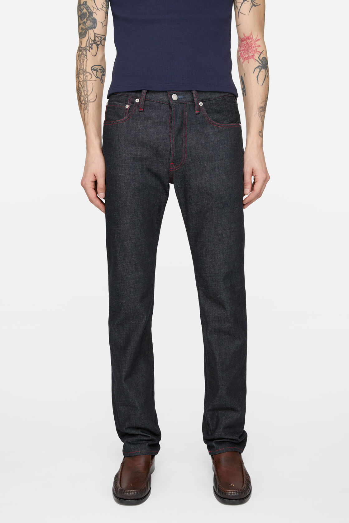 Re-edition raw jeans - 1996M, Mid Blue, 2000x
