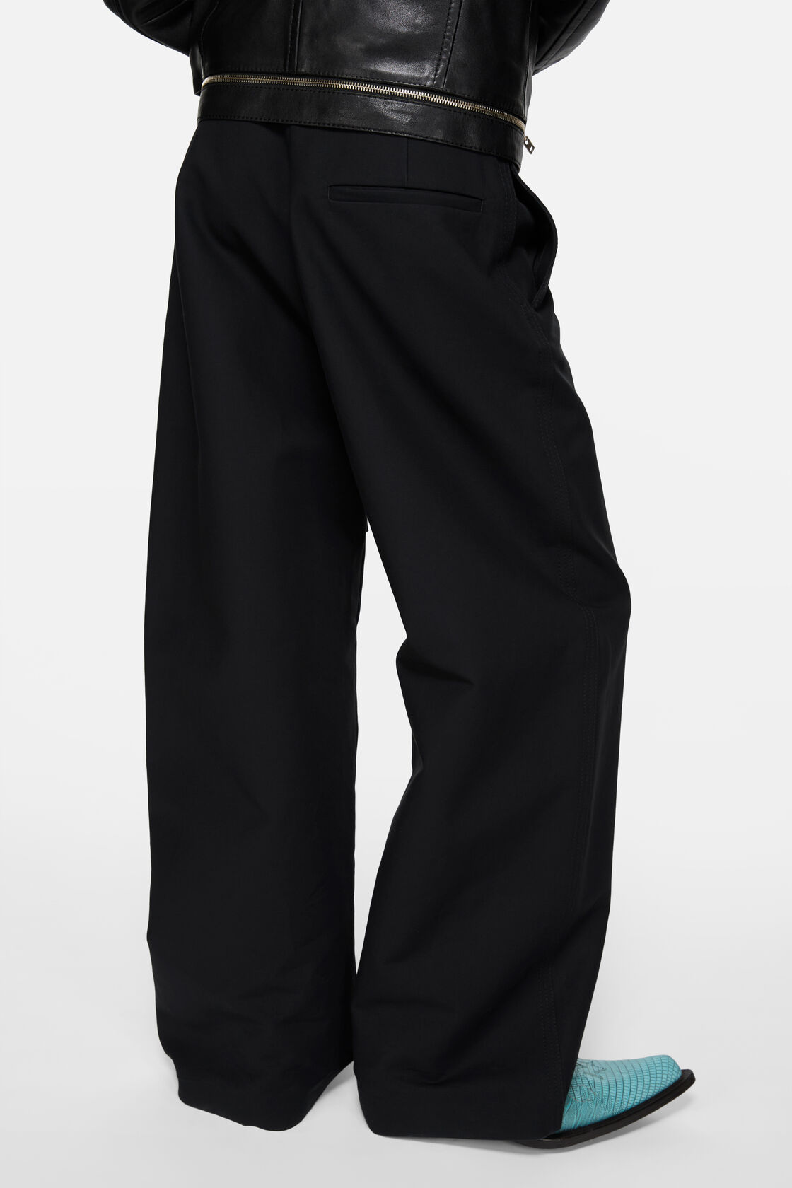Satin trousers, Black, 2000x