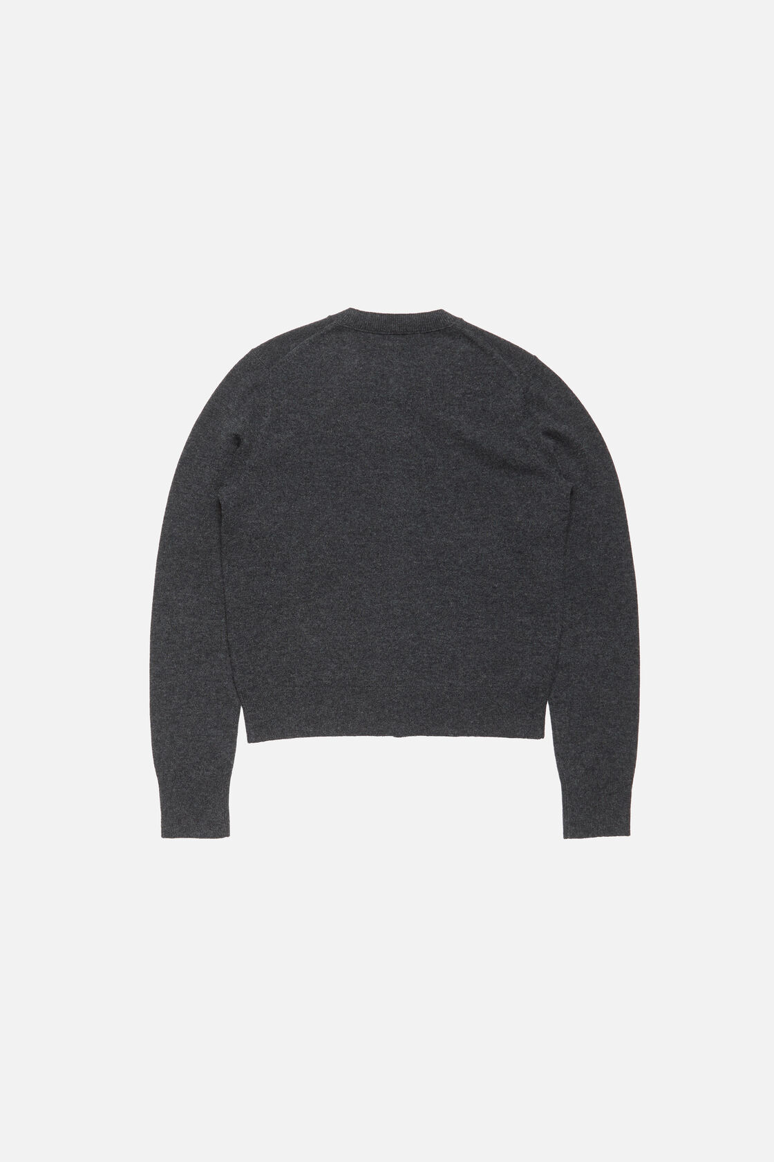 Fitted cardigan - yak wool, Dark Grey Melange, 2000x