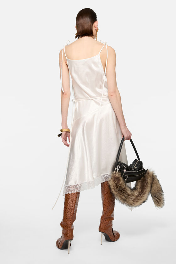 Satin lace dress, White, 2000x