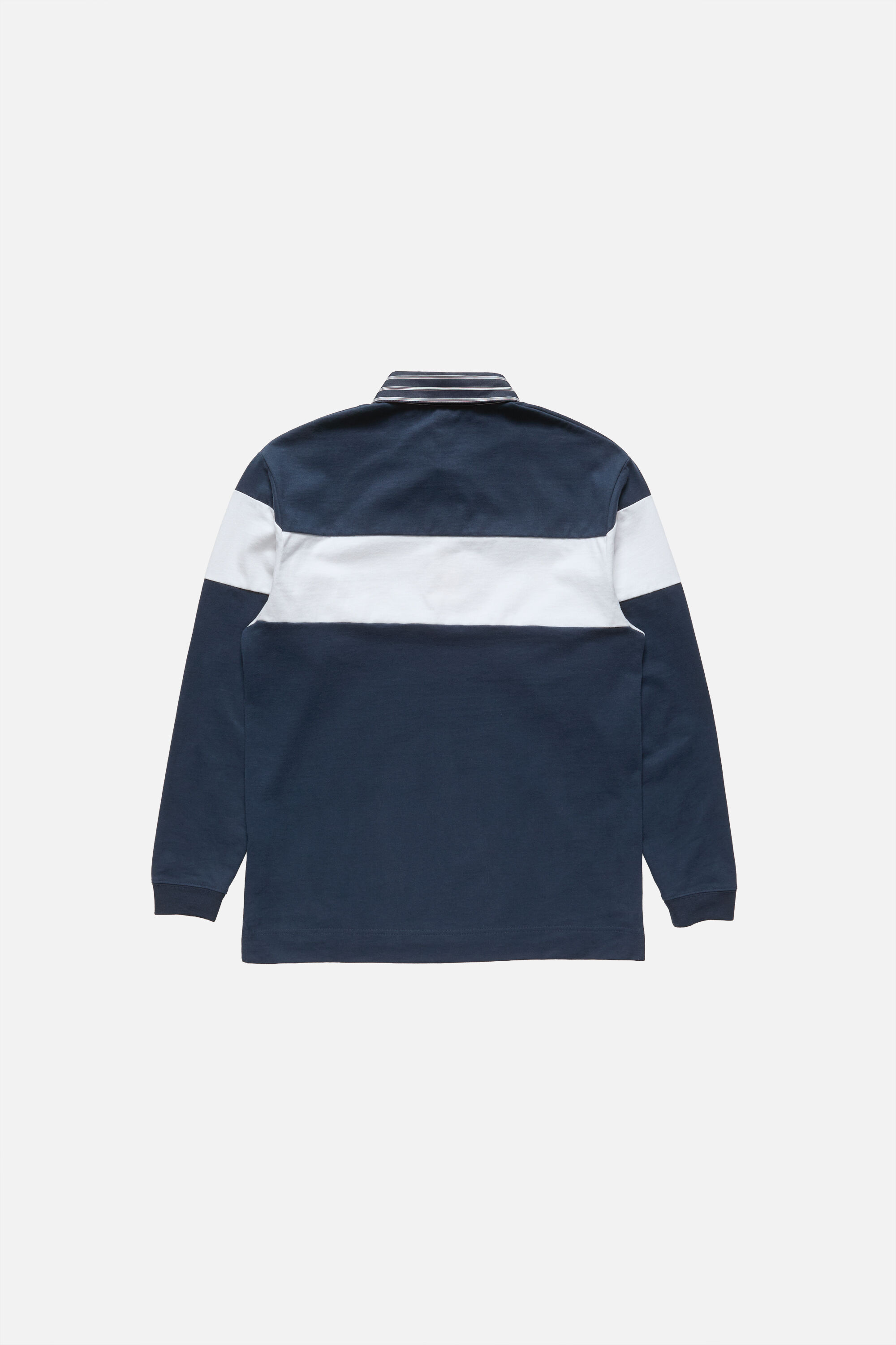 Acne Studios - ストライプポロスウェットシャツ - ネイビー/ホワイト