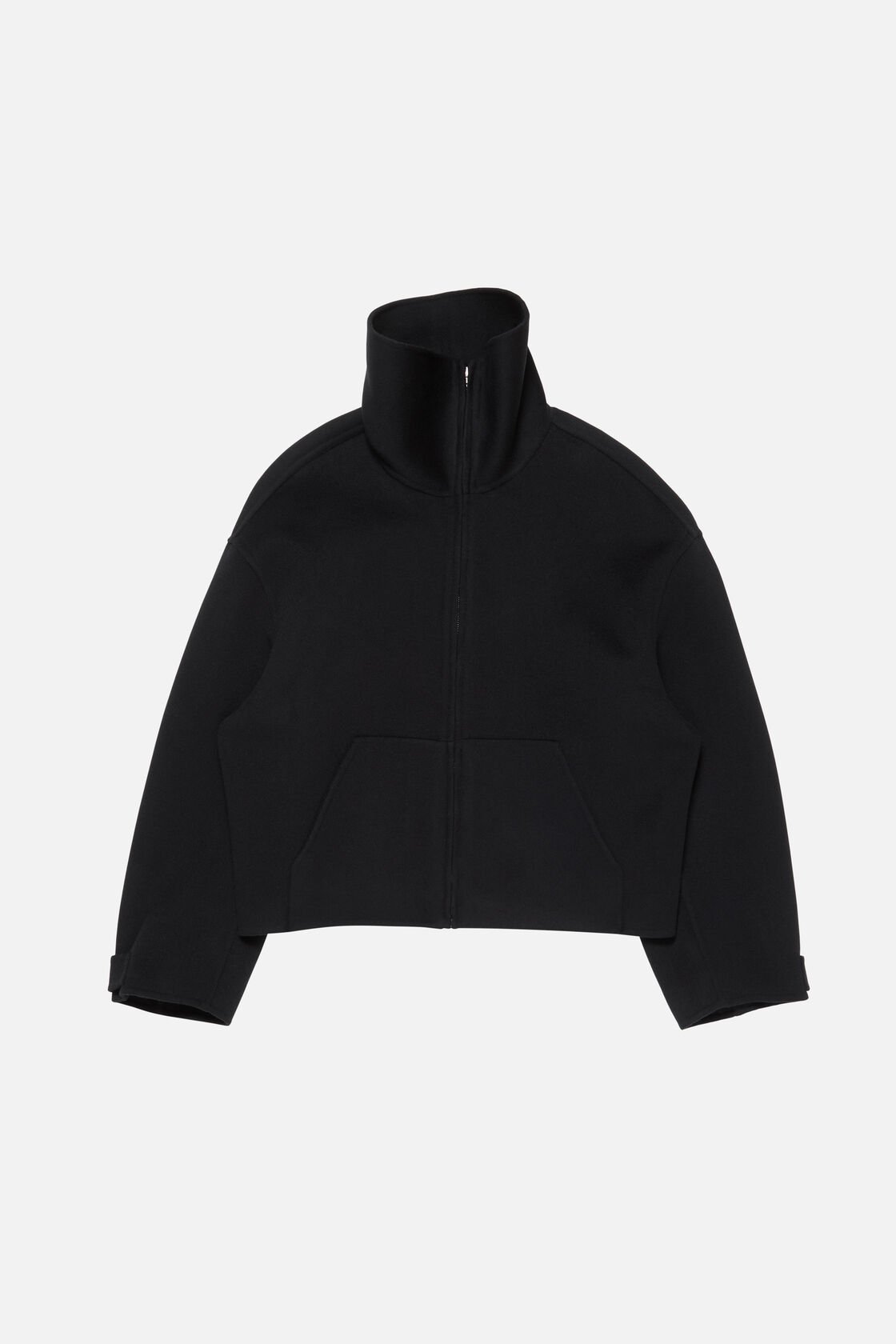 Wool zip jacket, Black, 2000x