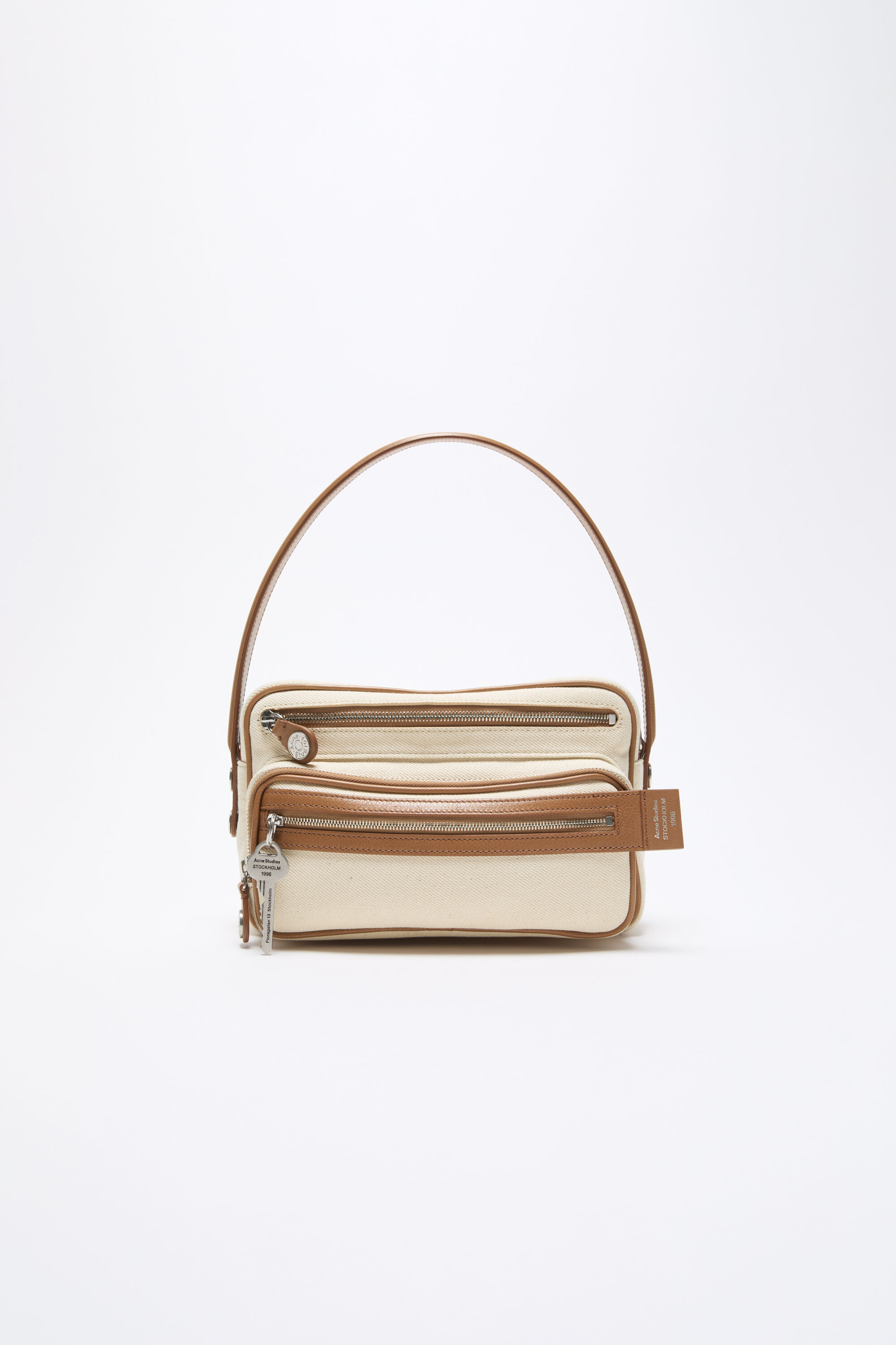 Acne Studios - Camero Party Canvas Bag - Cream beige/brown