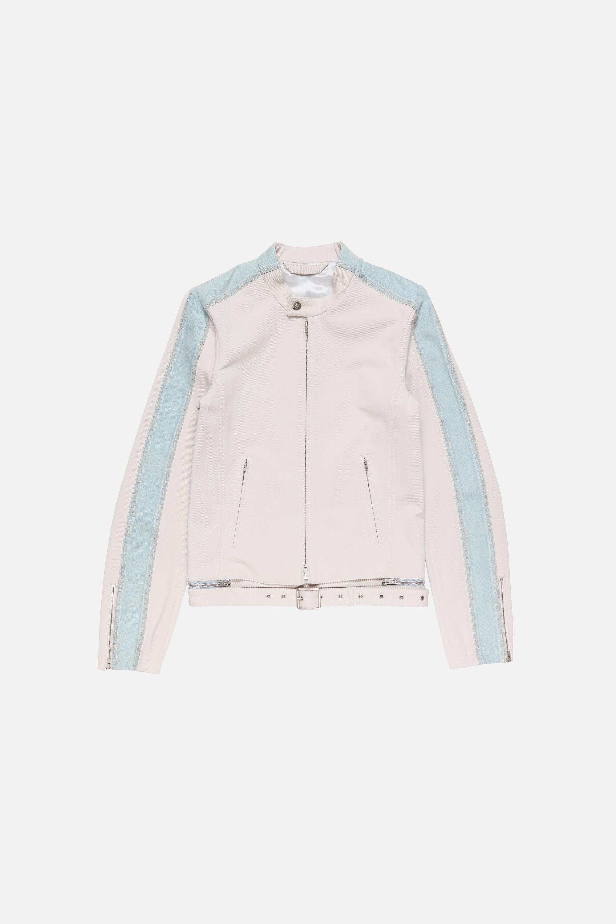 Acne Studios - ツイルバイカージャケット - ライトトープ
