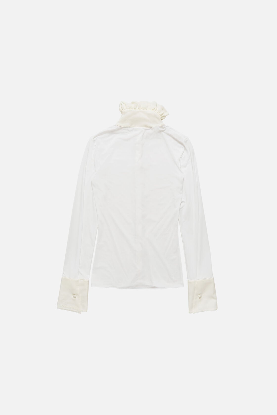 Sheer jersey blouse, White, 2000x
