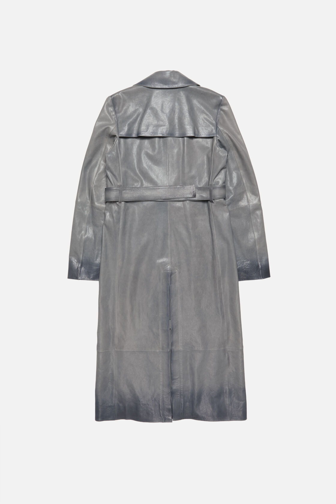 Leather trenchcoat, Anthracite grey, 2000x