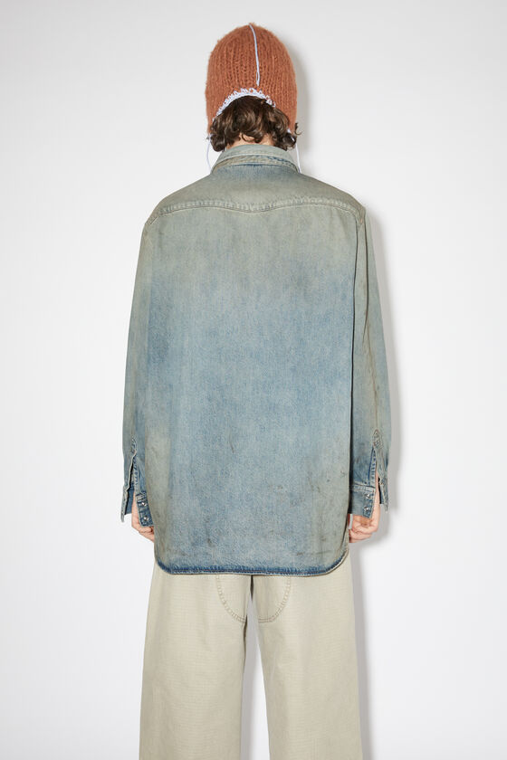 Acne Studios - ボタンアップ デニムシャツ - ミッドブルー