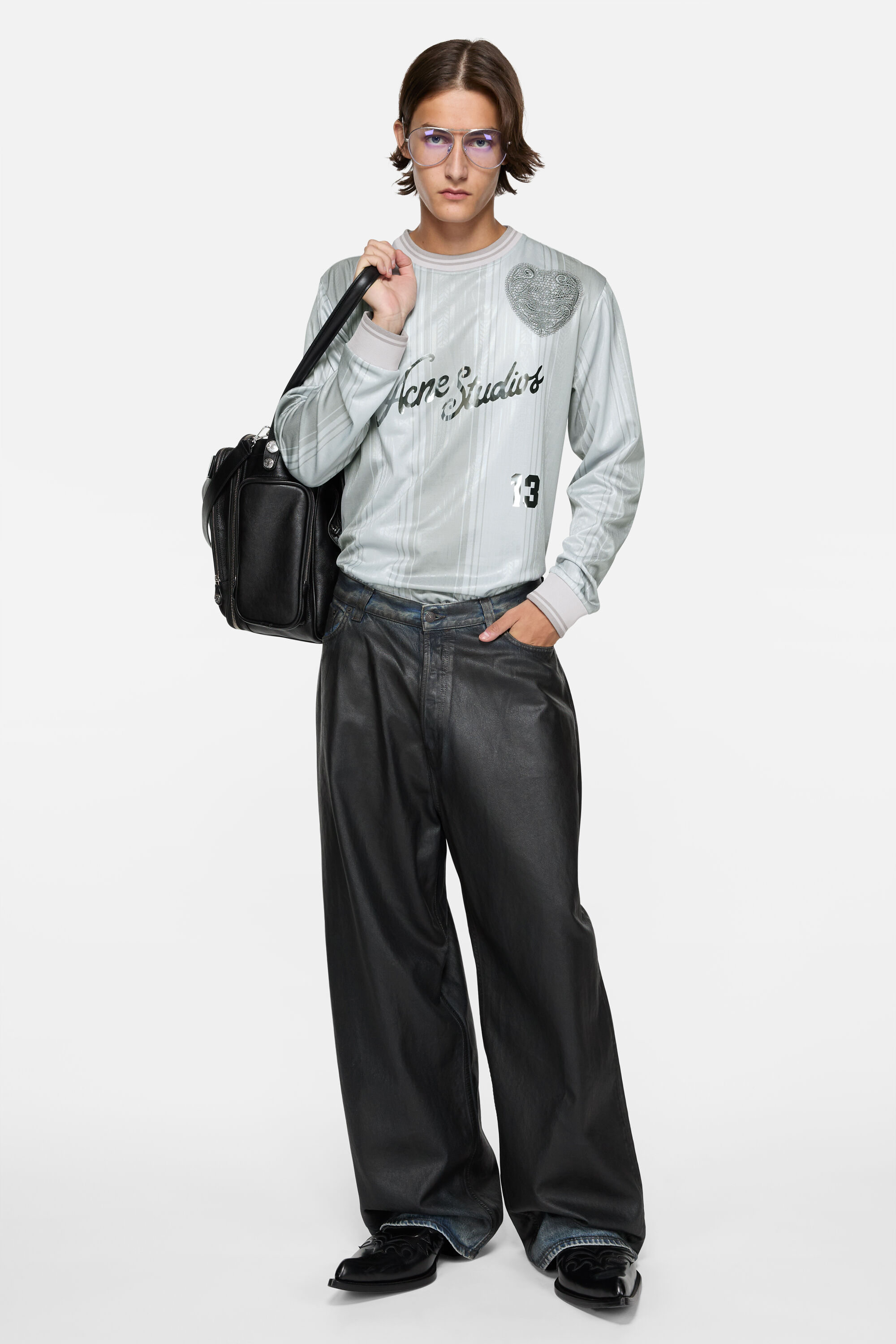 Acne Studios - ロゴスポーツジャージートップス - グレー