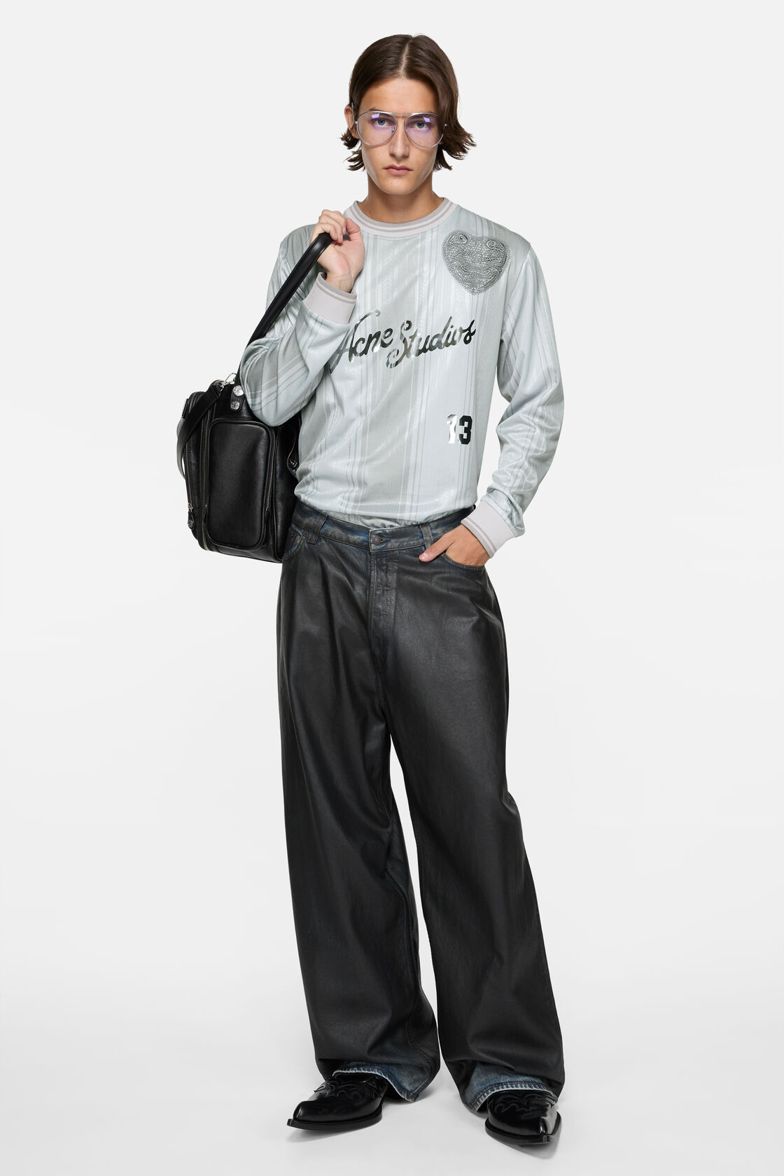 Logo sports jersey top, Grey, 2000x