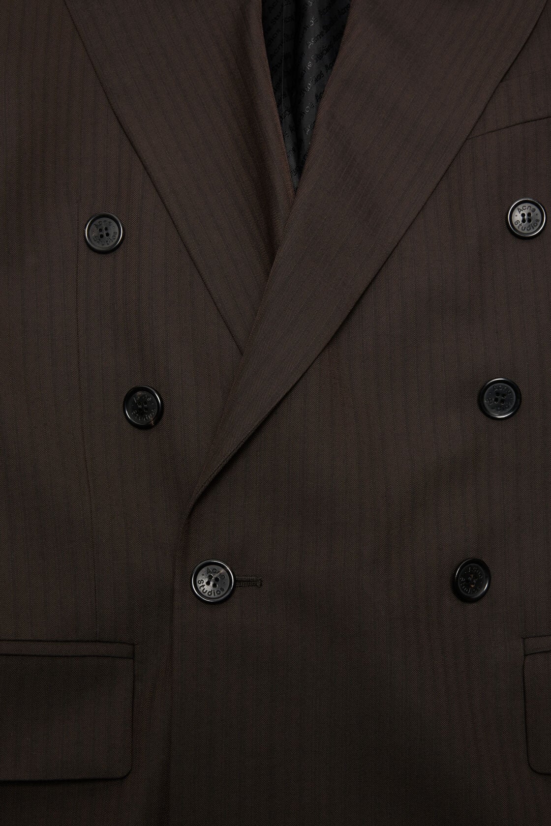 Double-breasted suit jacket, Chocolate brown, 2000x