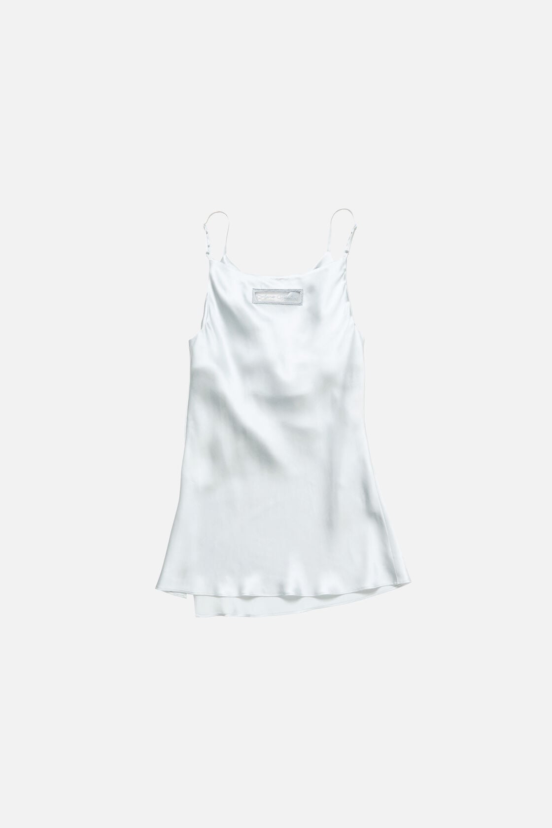 Shiny satin tank top, Ice blue, 2000x