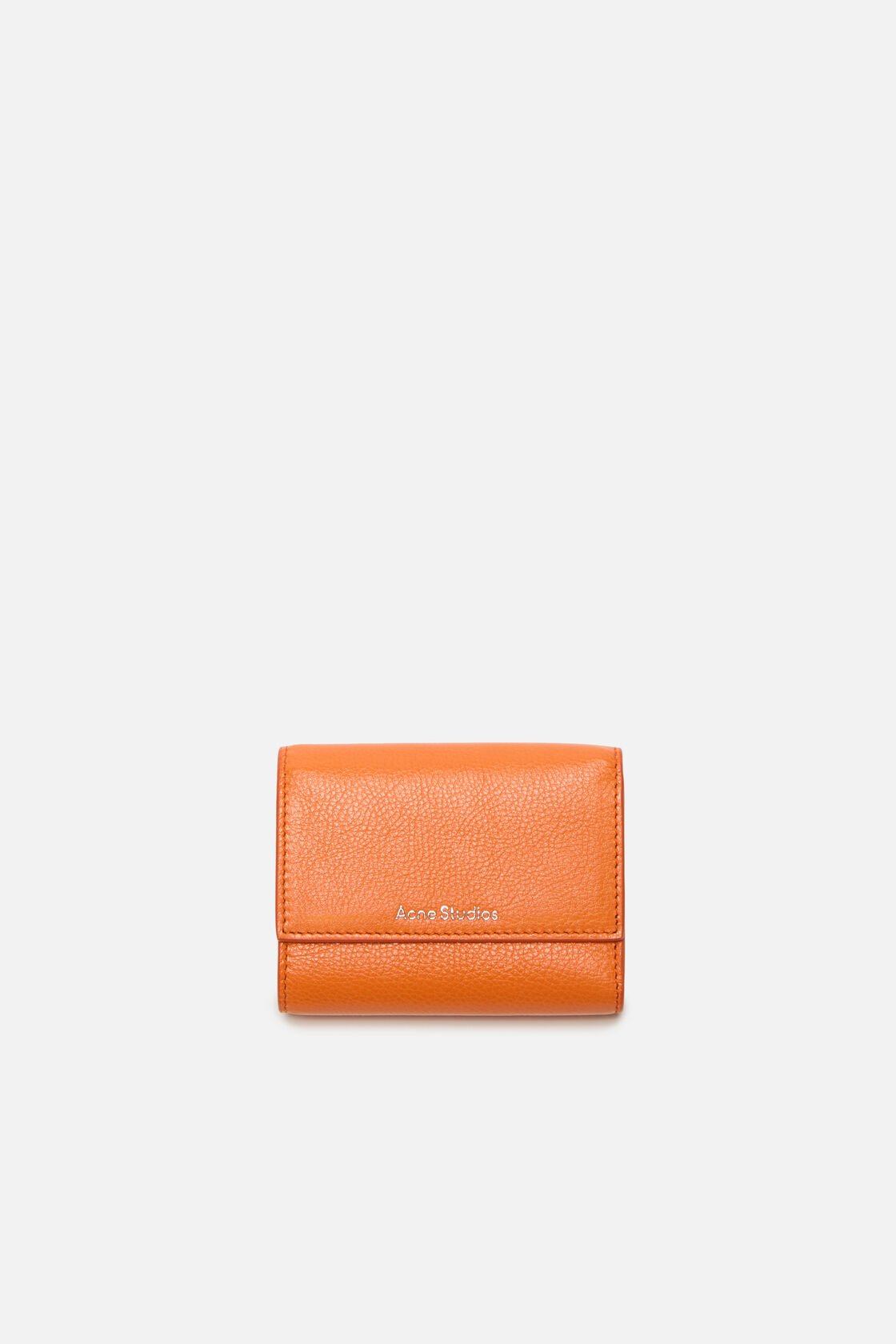 Trifold leather wallet, Pumpkin orange, 2000x