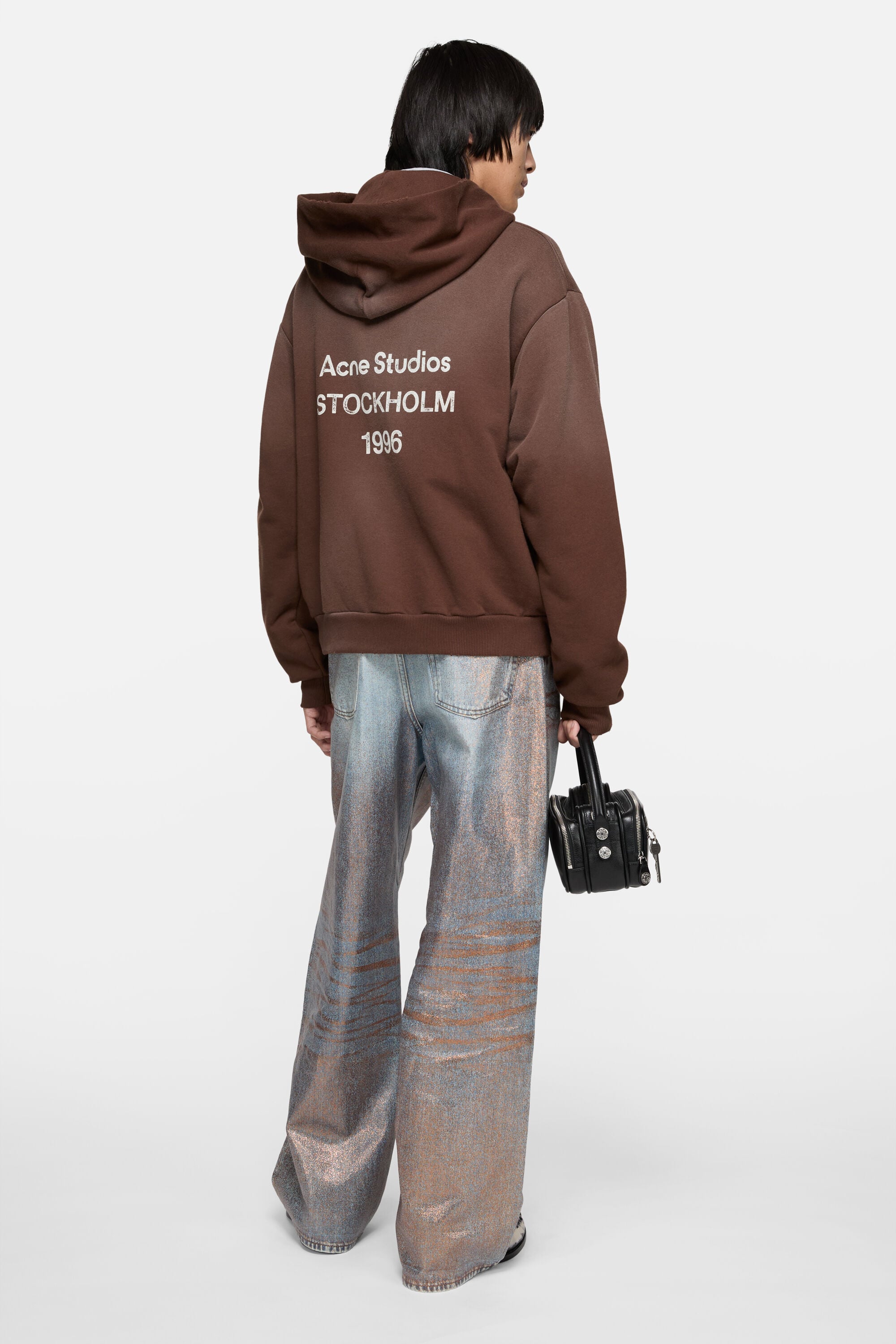 Acne Studios - Fleece logo hoodie - Chocolate brown