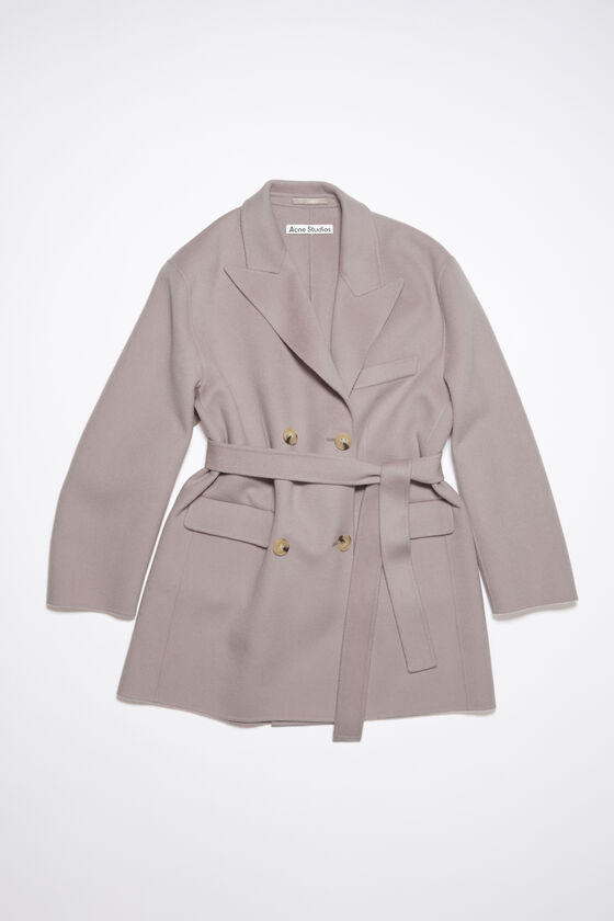 Acne Studios - Double-breasted belted jacket - Dusty lilac