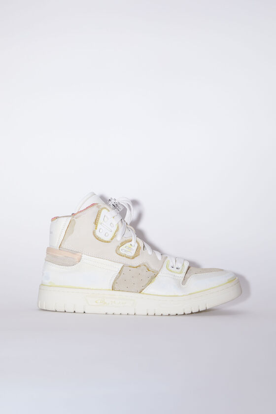 Acne Studios - High leather sneakers - White/Off White