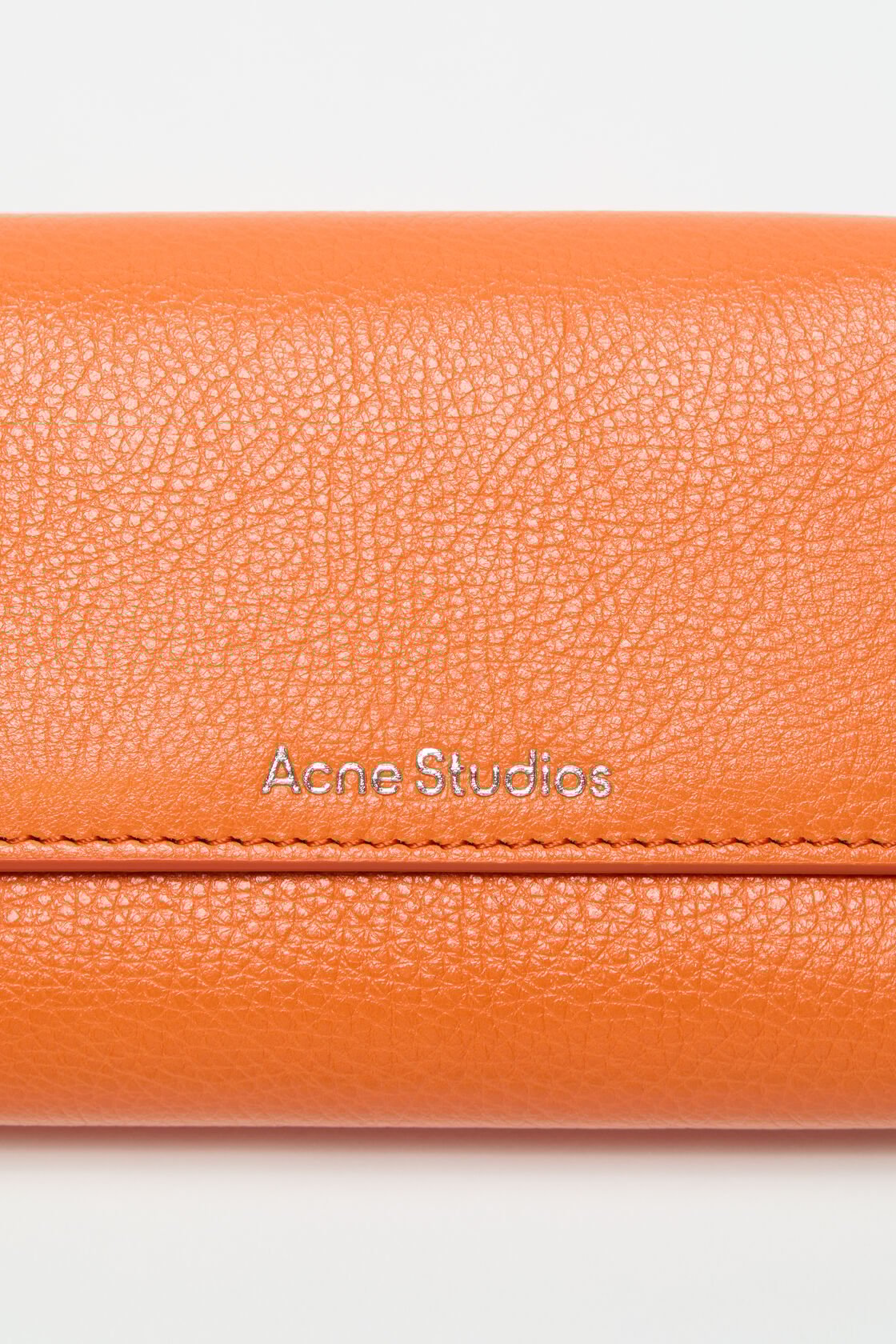 Trifold leather wallet, Pumpkin orange, 2000x