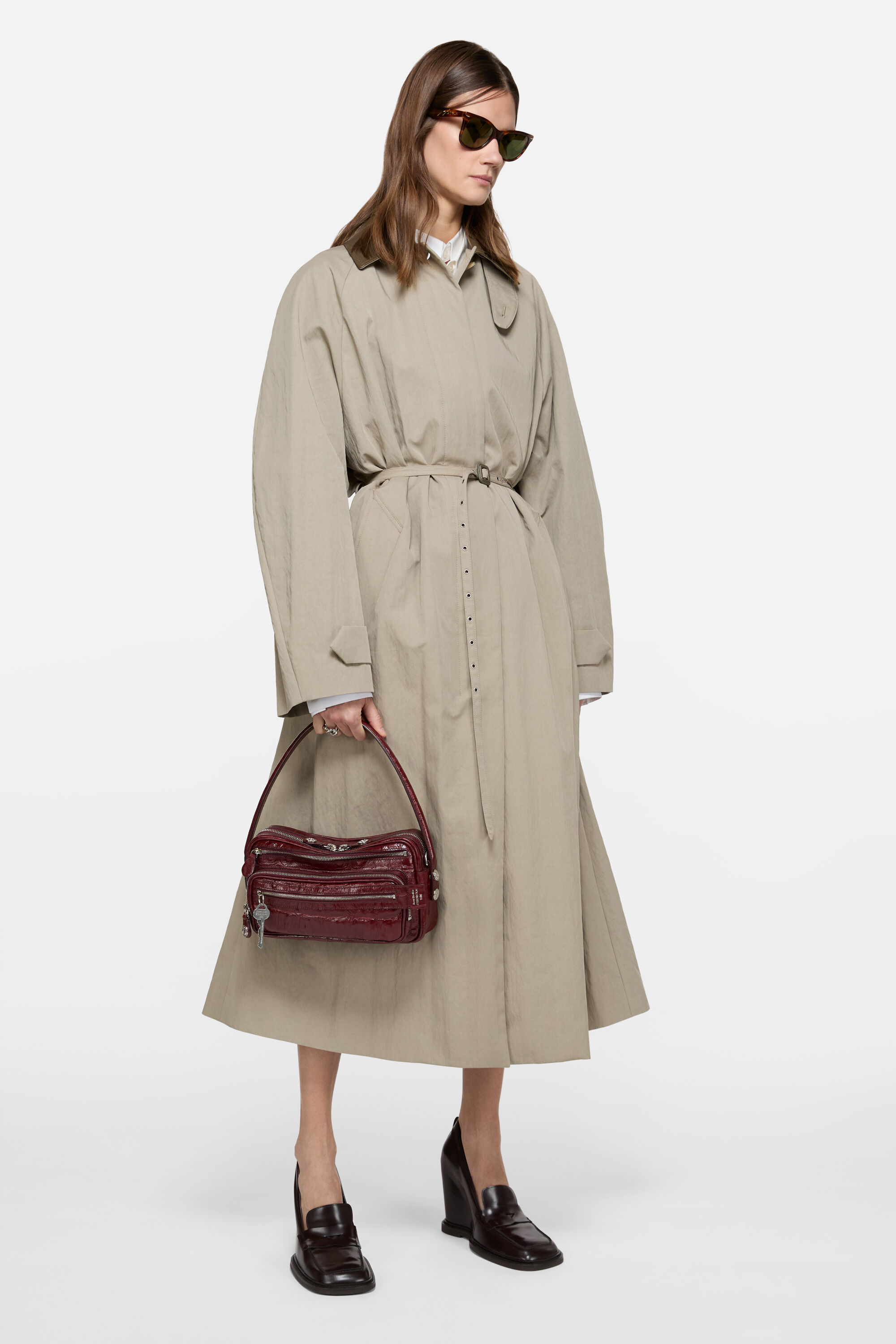 Acne Studios ベージュ ラップコート J1005 Military Wrap Coat (Beige) ミリタリーラップコート(ベージュ