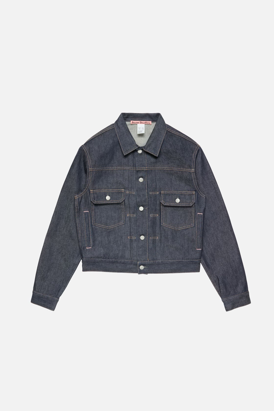 Raw denim jacket, Indigo blue, 2000x