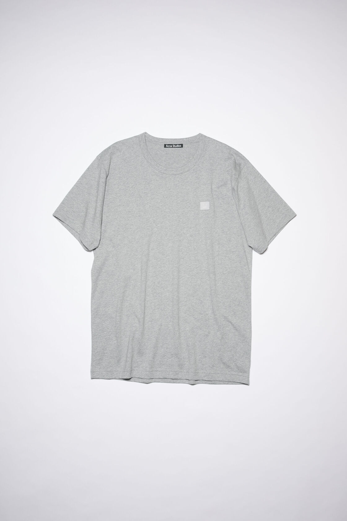Crew neck t-shirt - Regular fit, Light Grey Melange, 2000x