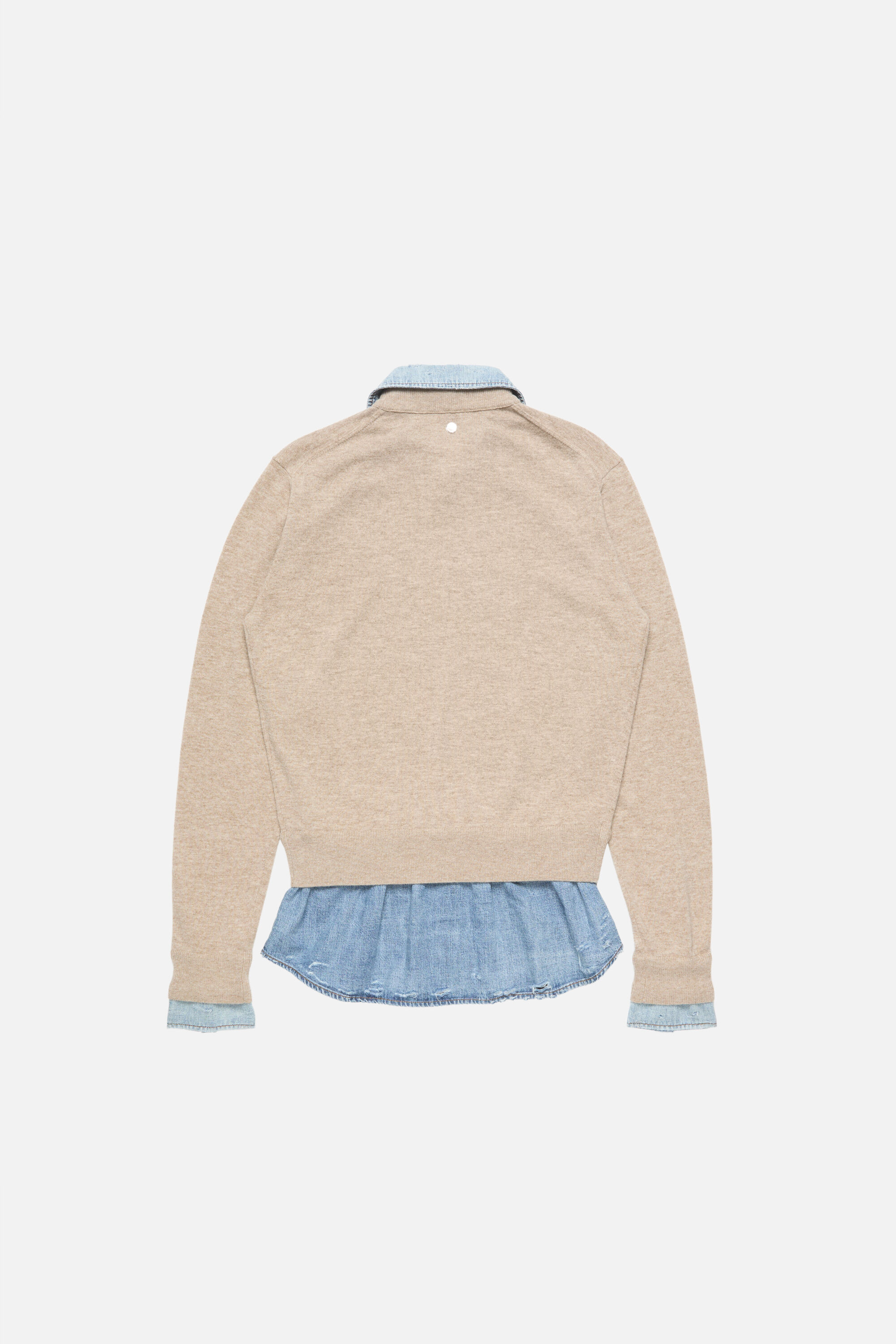 Acne Studios - Layered wool knit - Beige