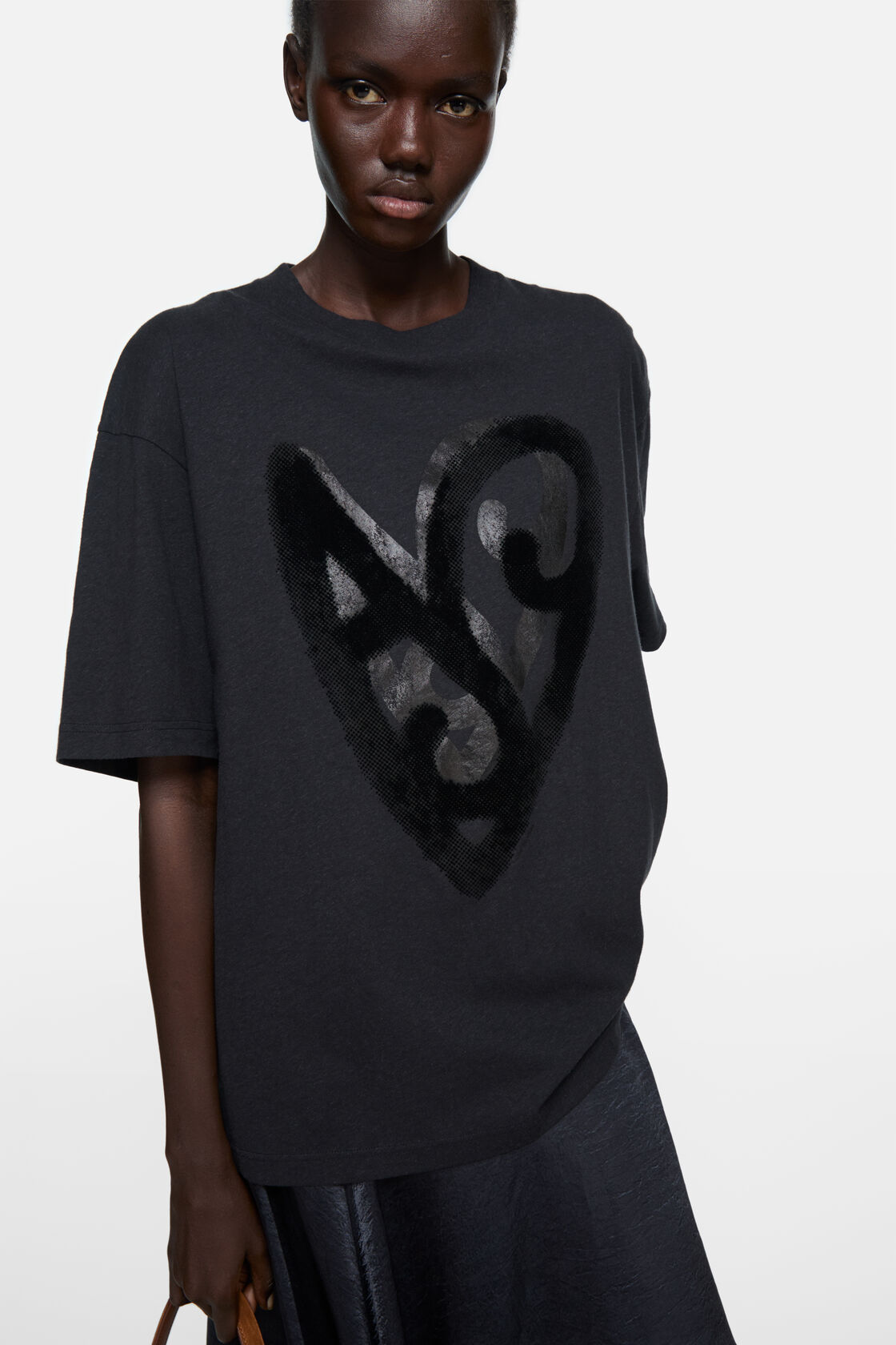 Printed t-shirt, Black, 2000x