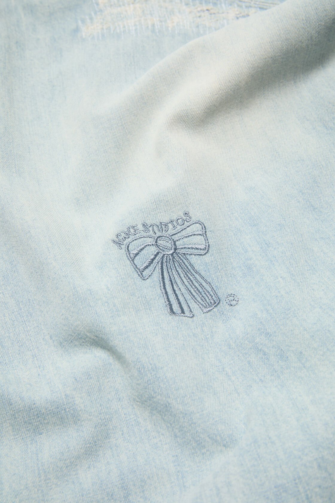 Mended denim shirt, Light blue, 2000x