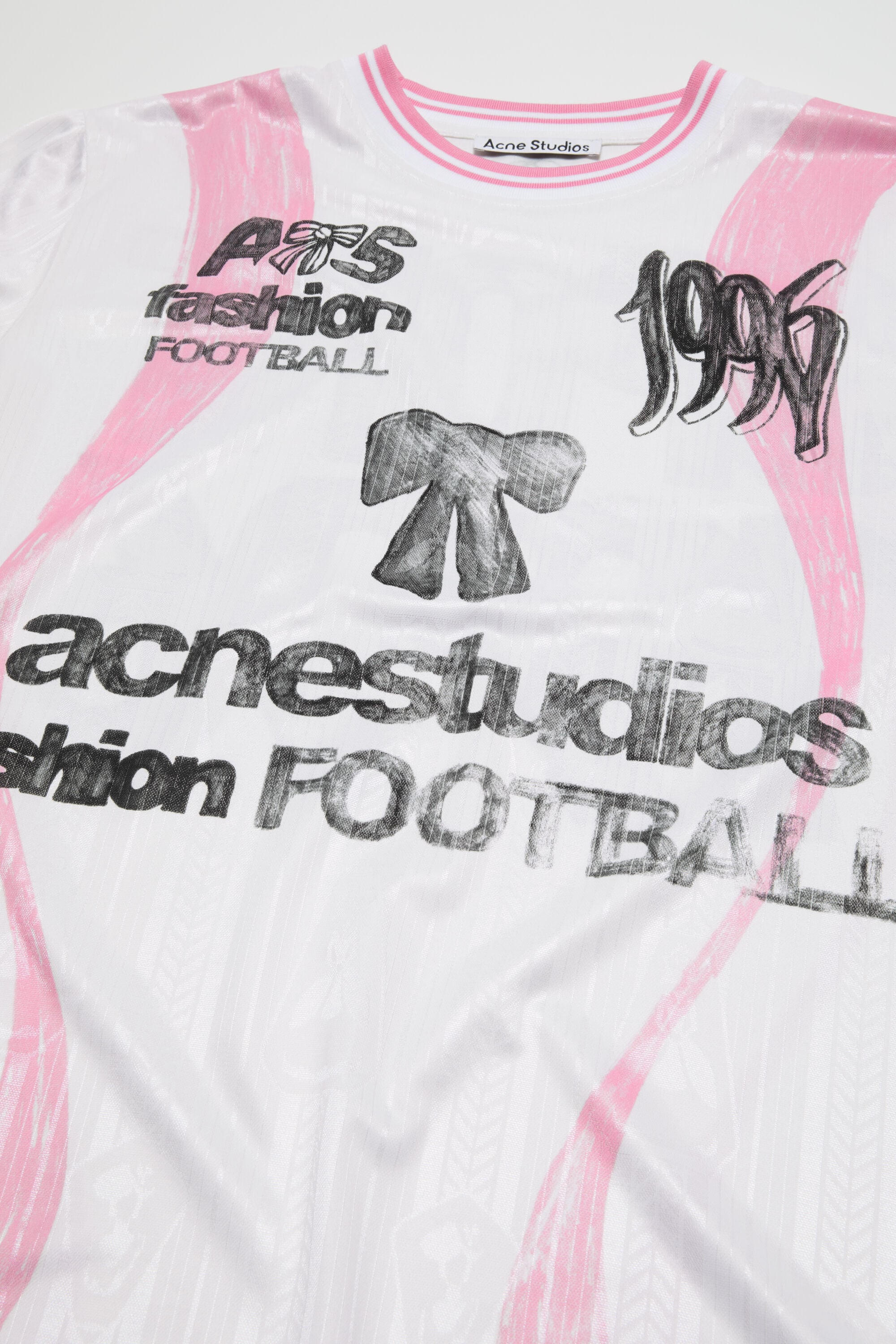 Acne Studios - Sports jersey graphic t-shirt - White