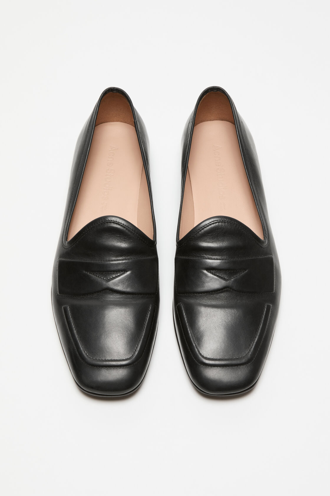 Leather loafers, Black, 2000x