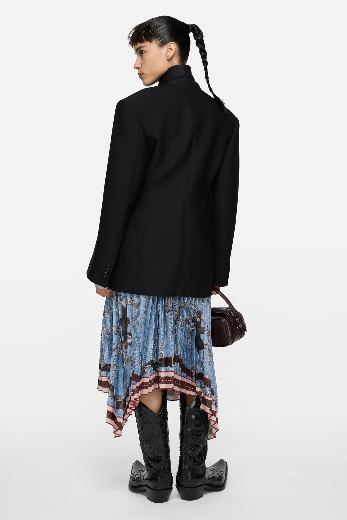 Single-breasted suit jacket, Black, 2000x