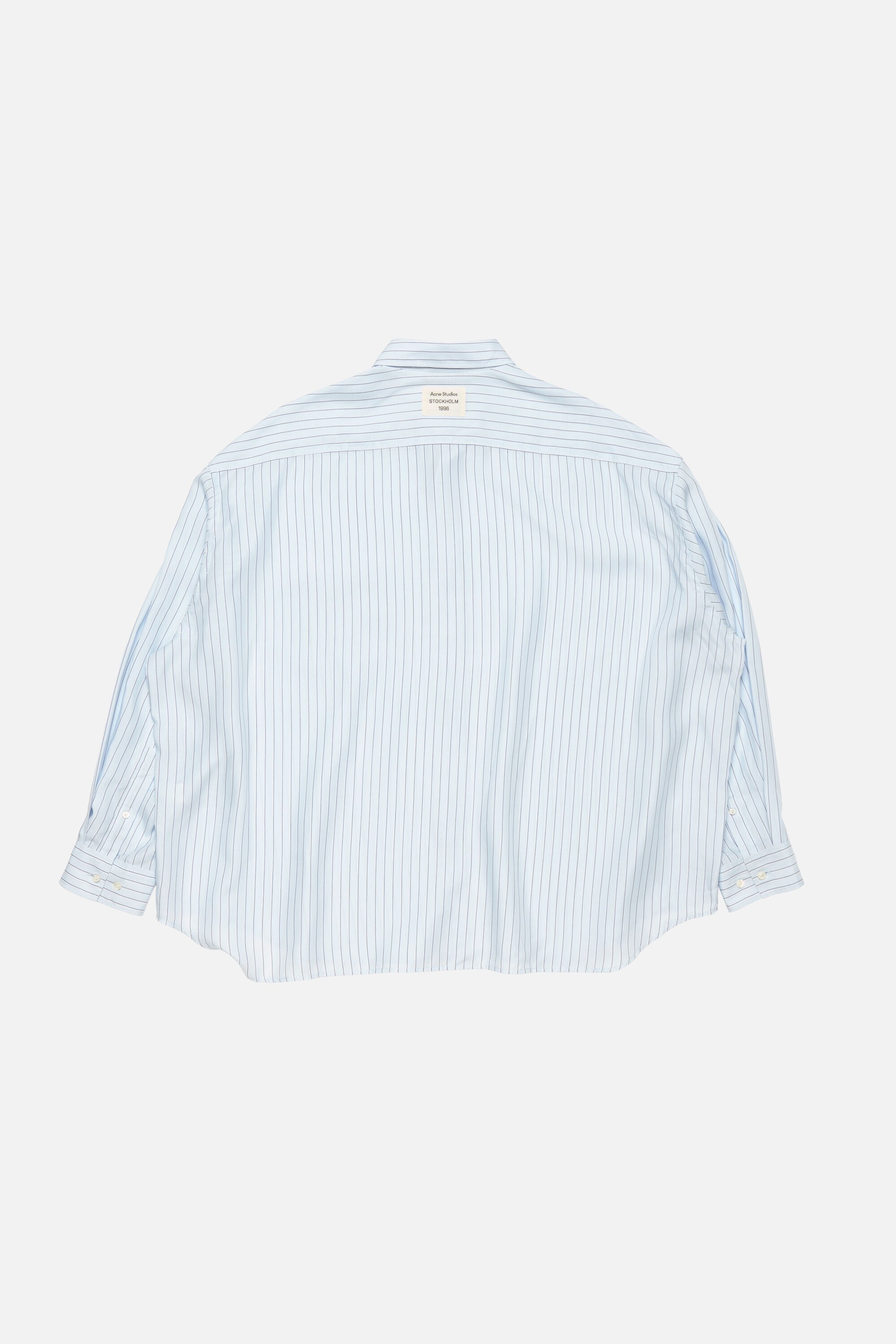 Acne Studios - ストライプボタンアップシャツ - ブルー
