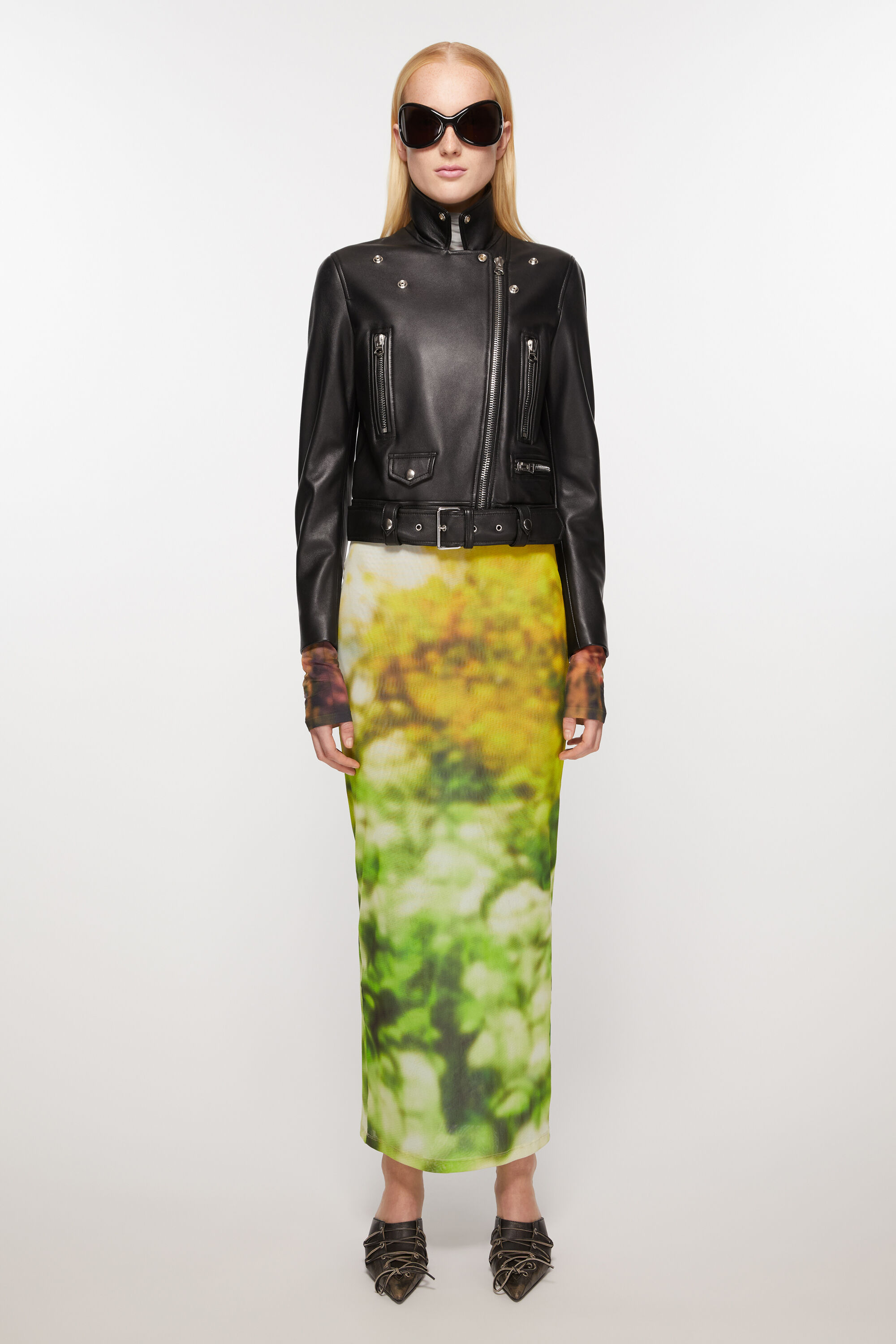 Acne Studios - Leather biker jacket - Black