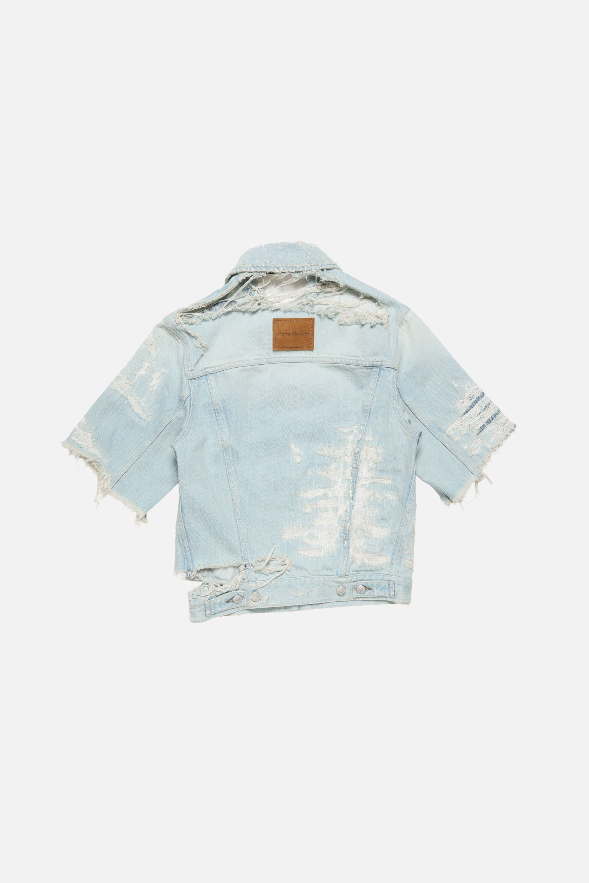 Acne Studios - Mended denim jacket - Light blue