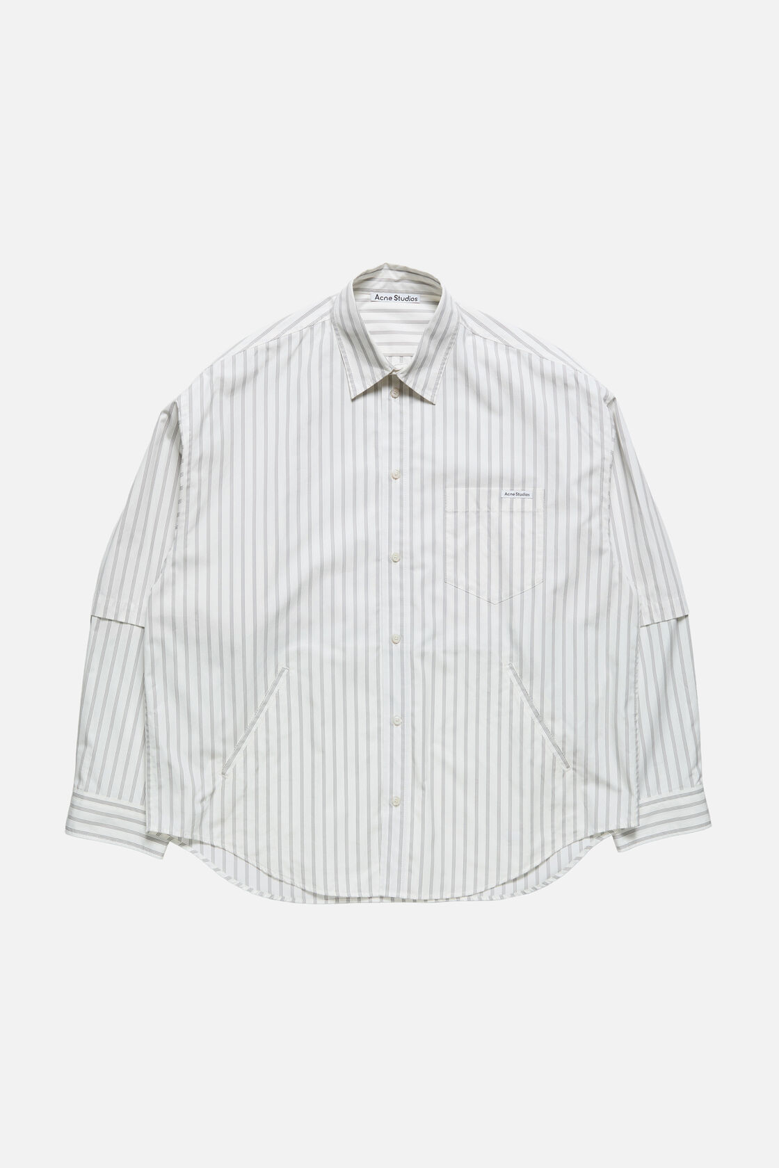 Double sleeve button-up, Off white/grey, 2000x