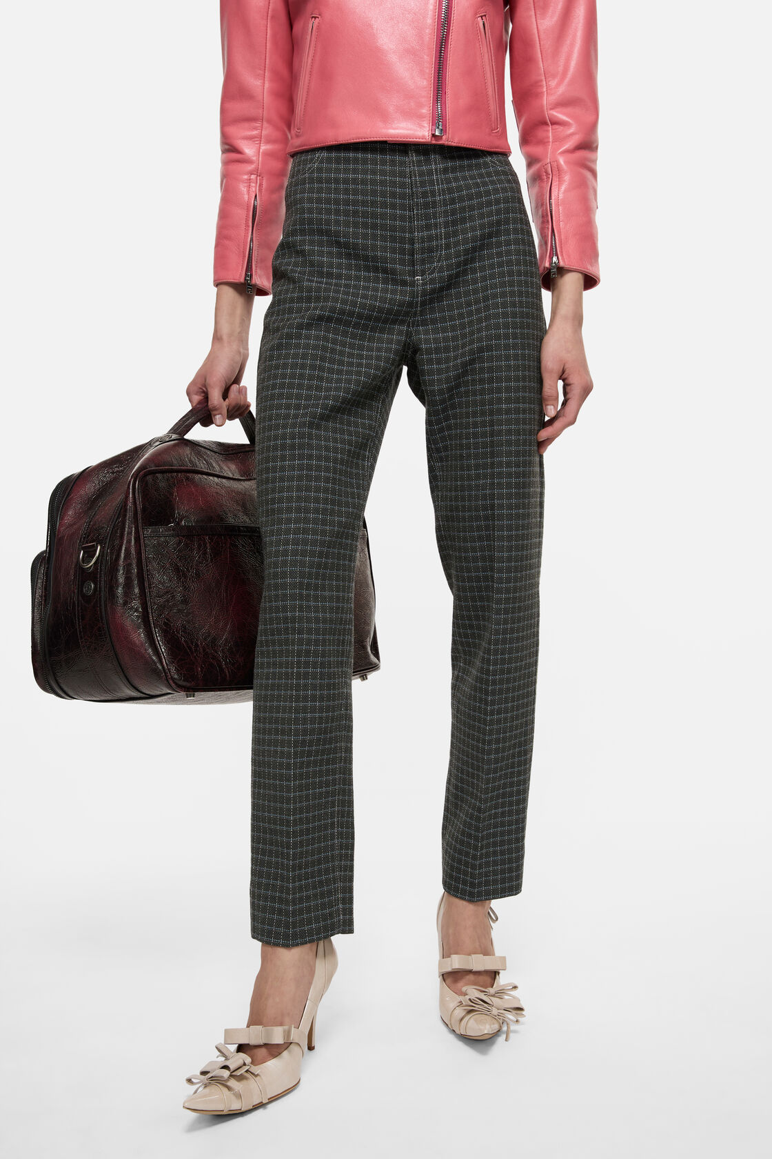 Woven wool-blend trousers, Dark green, 2000x